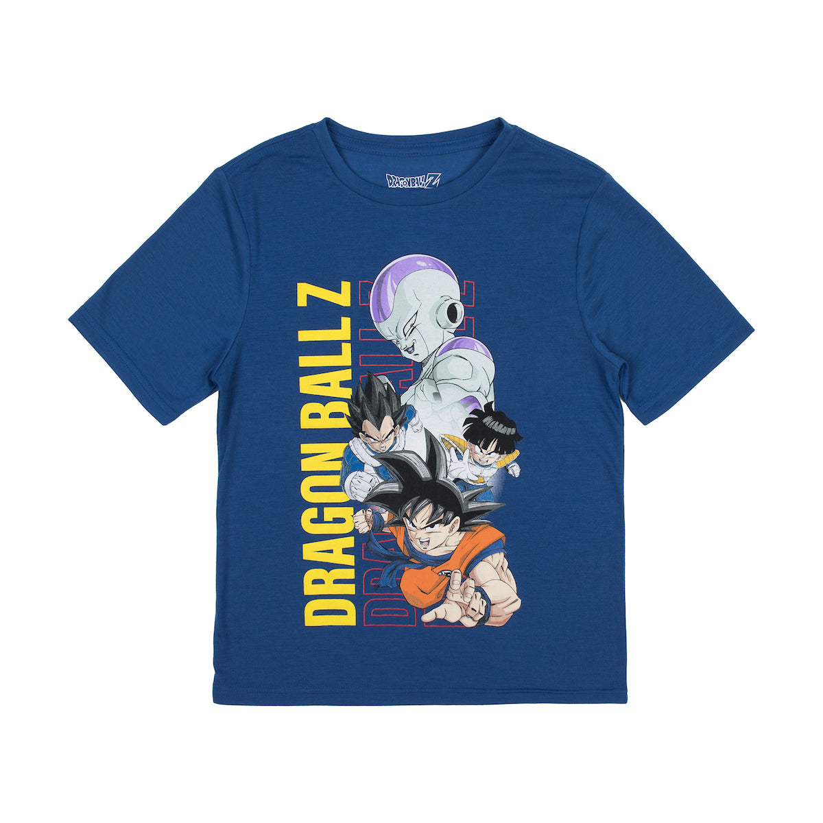Dragon Ball Z Blue and Black 2-Pack Boy's Crew Neck Short Sleeve Performance Tee