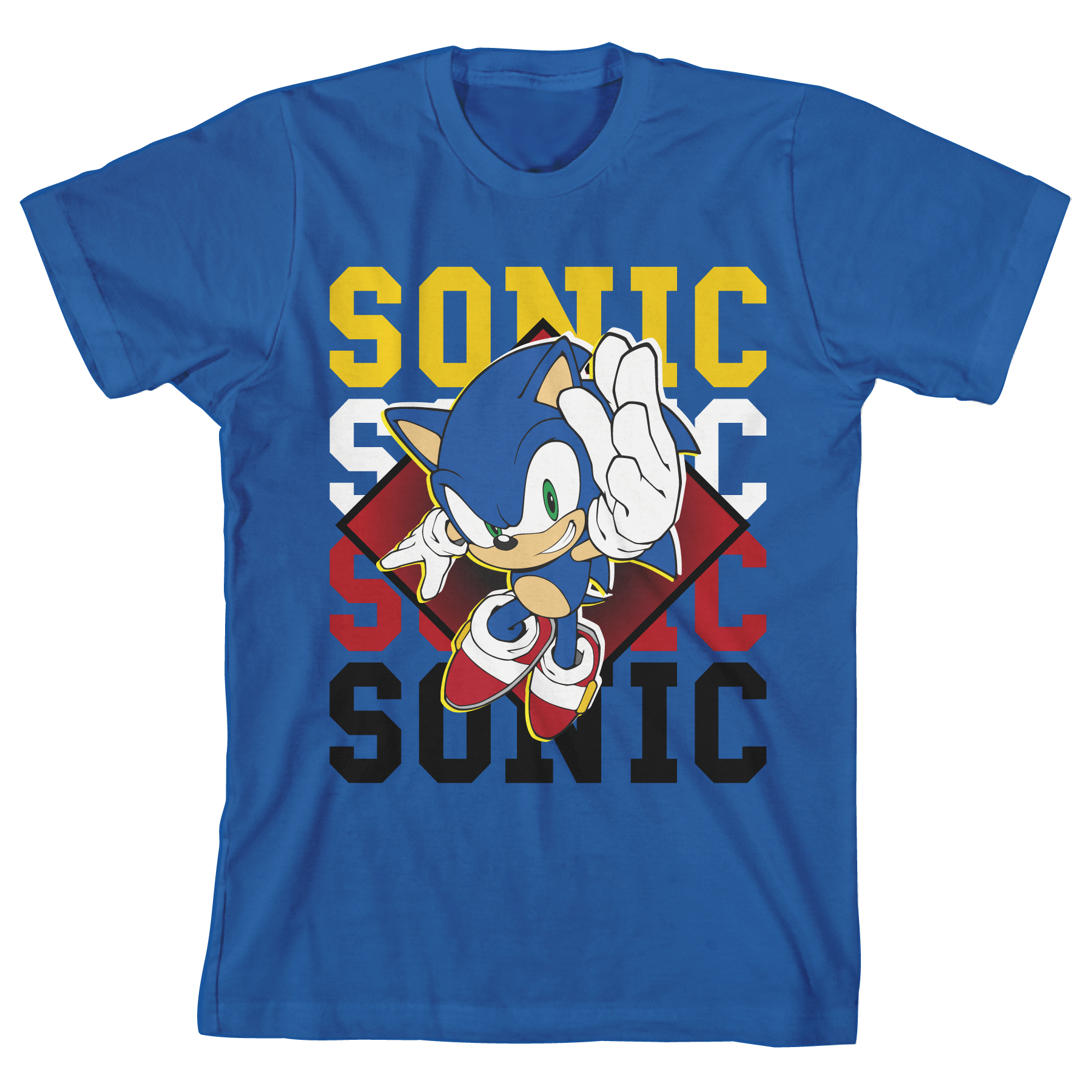 Sonic The Hedgehog 3-Pack Boy's Crew Neck Short Sleeve T-shirt Combo Set