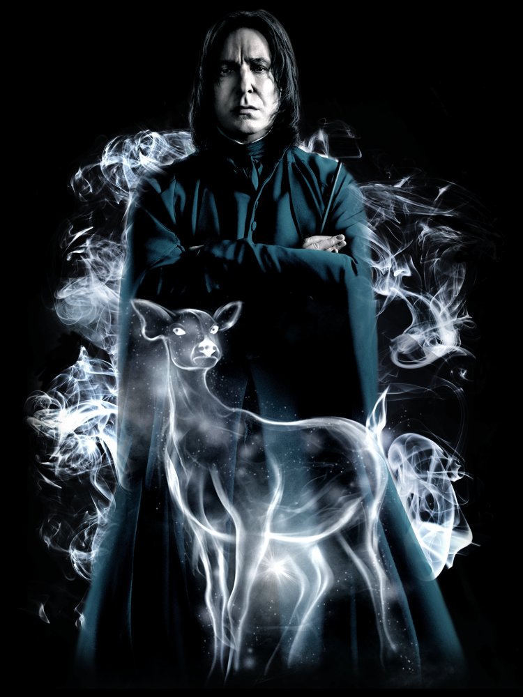 Harry Potter Severus Snape Doe Patronus Men's Black T-shirt