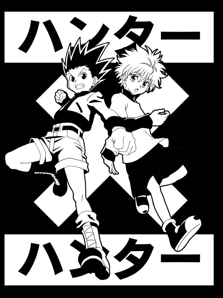 HxH Hunter x Hunter Men's Black Tee T-Shirt Shirt