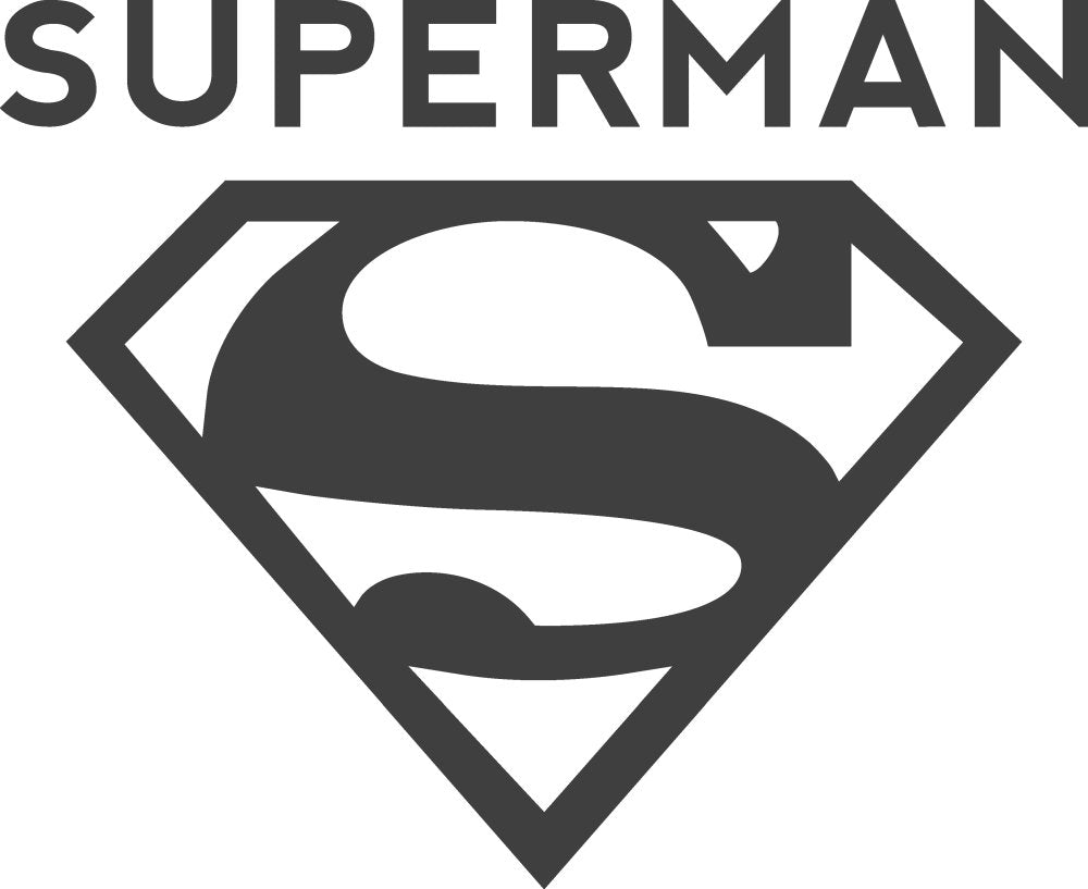 Superman Logo Men's Athletic Heather Gray T-Shirt