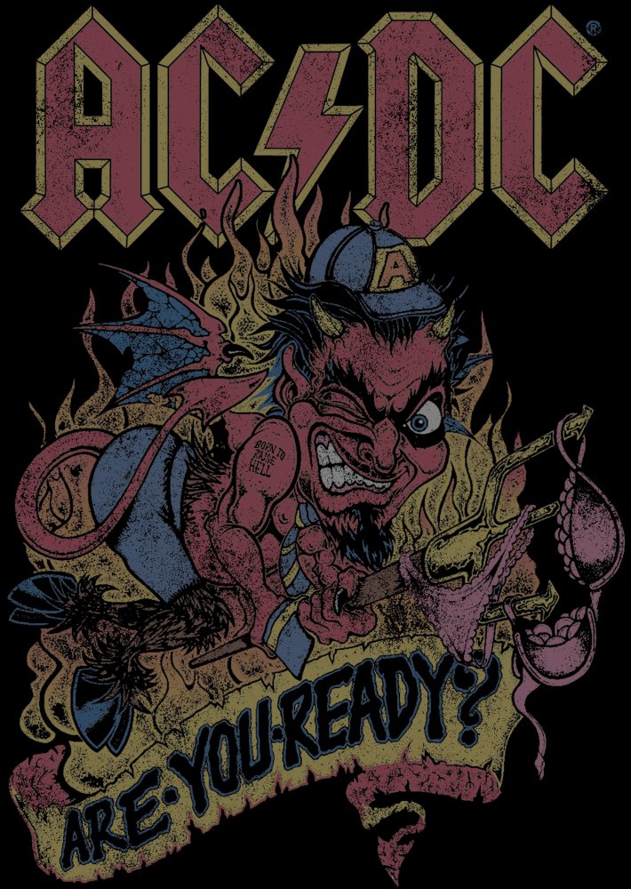 AC/DC Are You Ready Men's Black T-shirt