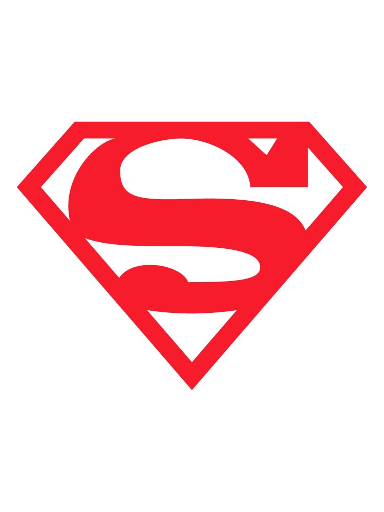 Superman Superboy Logo Men's Black Big & Tall T-shirt