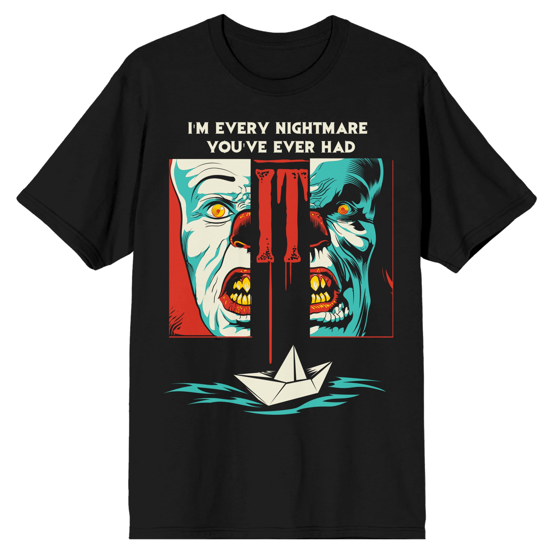 IT The Movie Nightmare Graphic Tee - Men's Short Sleeve 100% Cotton Officially Licensed It Classic 1990 T-Shirt