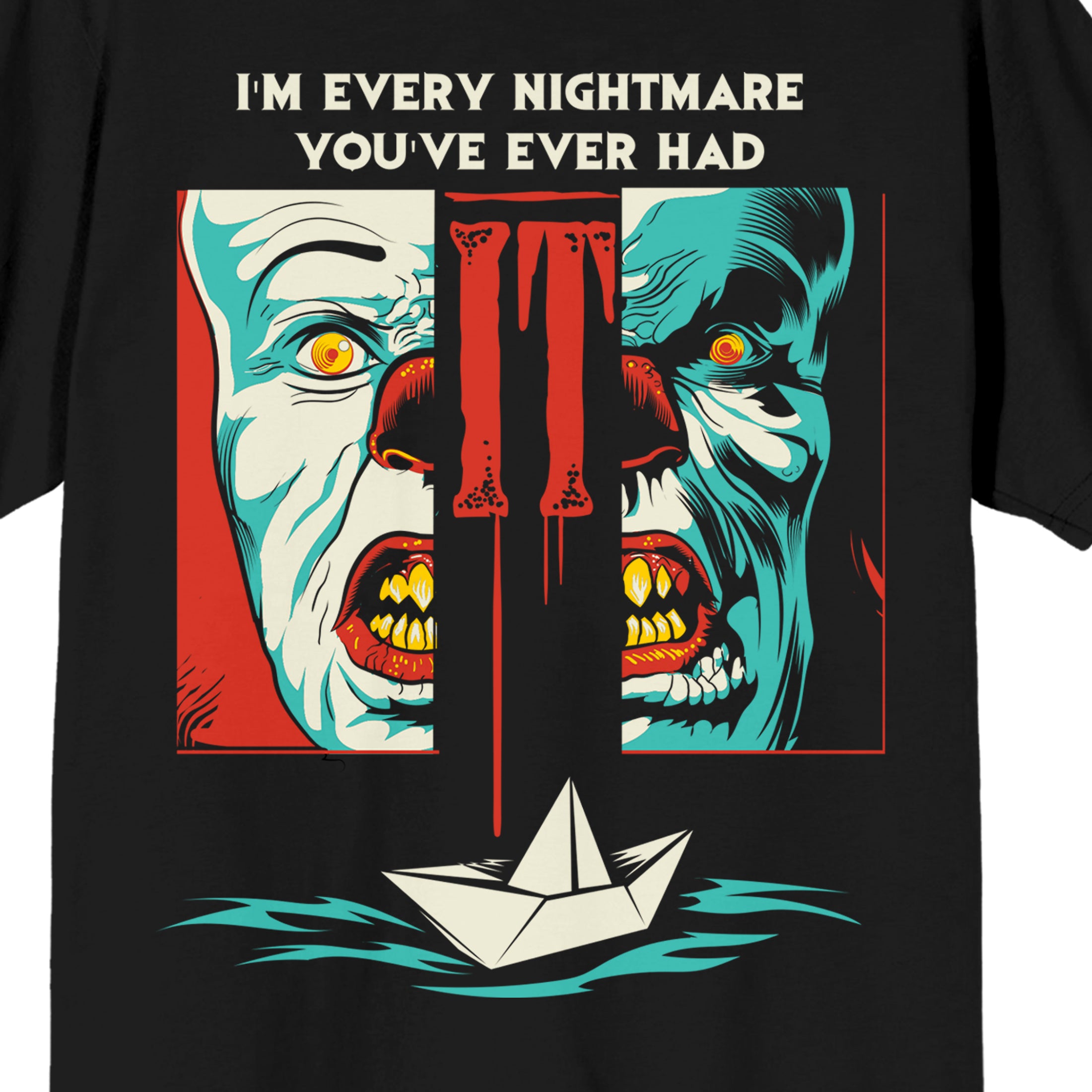 IT The Movie Nightmare Graphic Tee - Men's Short Sleeve 100% Cotton Officially Licensed It Classic 1990 T-Shirt
