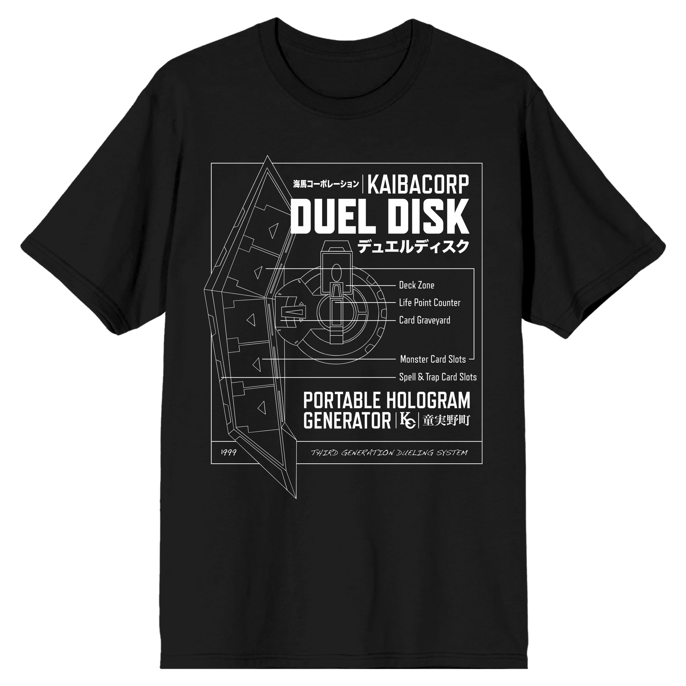 Yu-Gi-Oh Duel Disk Diagram Tee
