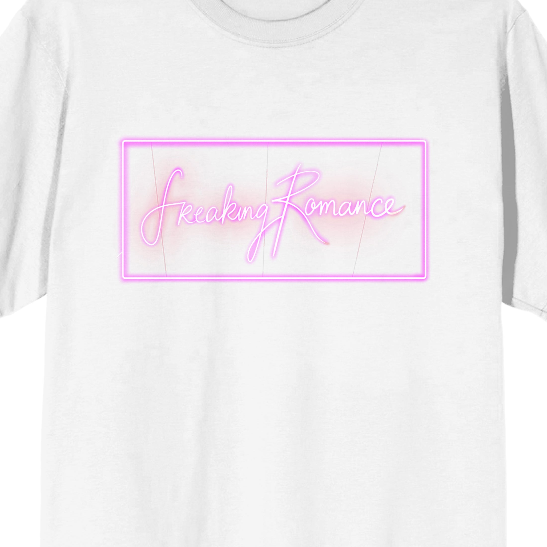 Freaking Romance Title Logo Adult White Short Sleeve Tee
