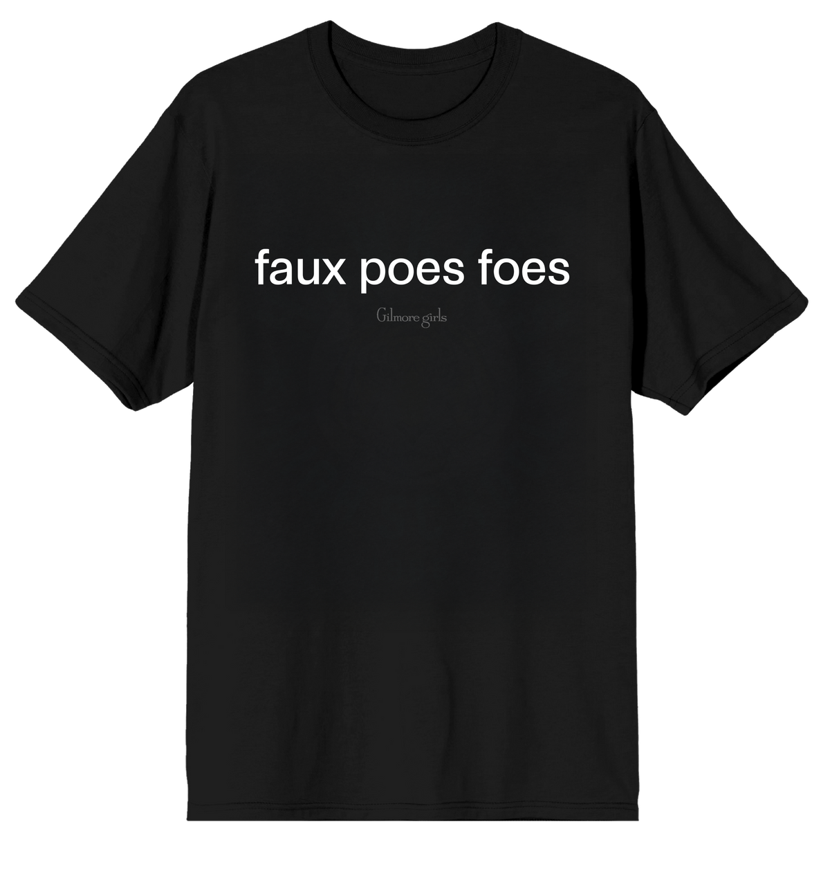 Gilmore Girls Faux Poes Foes Graphic Short Sleeve Tee