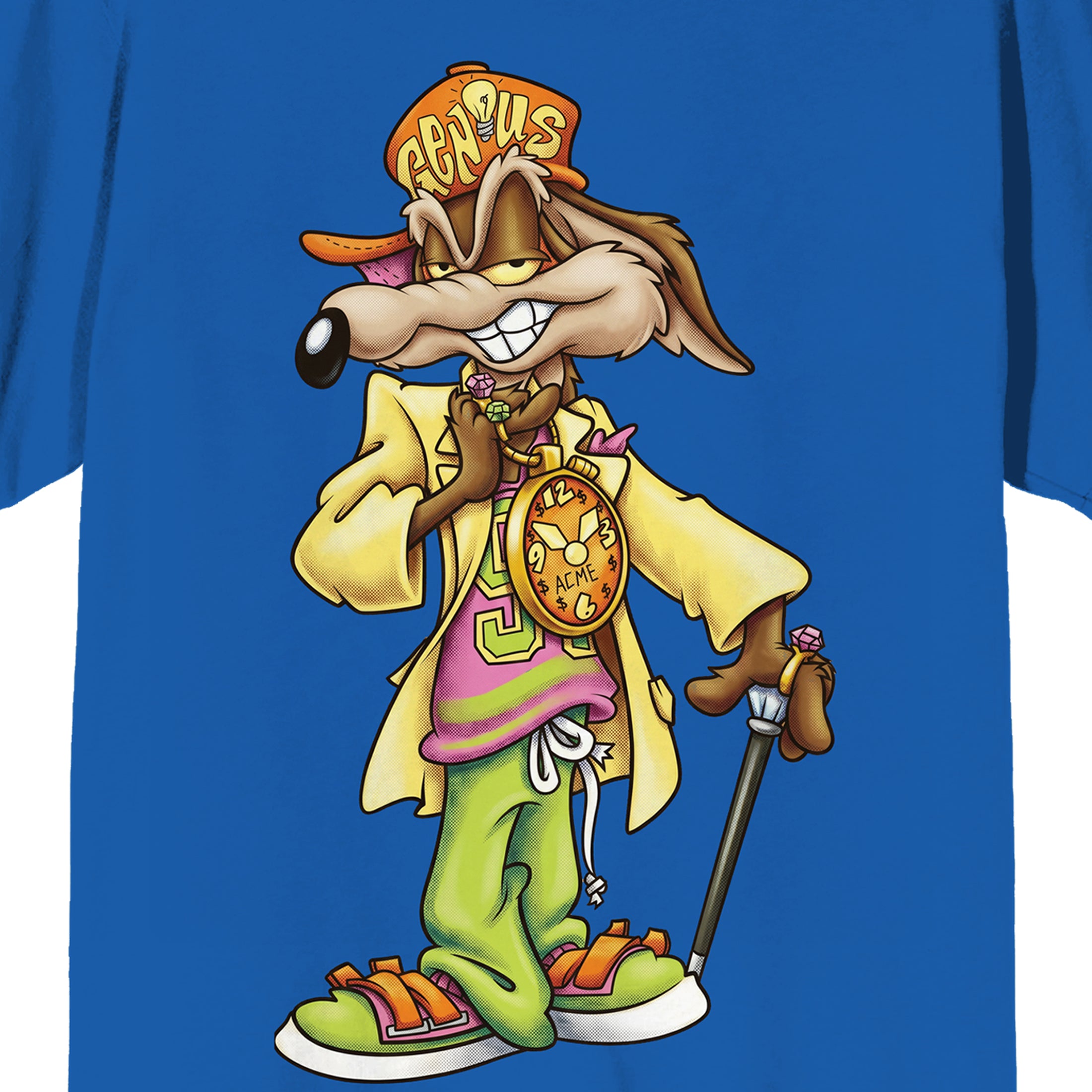 Looney Tunes Wile E. Coyote Bling Short Sleeve Tee for Adults