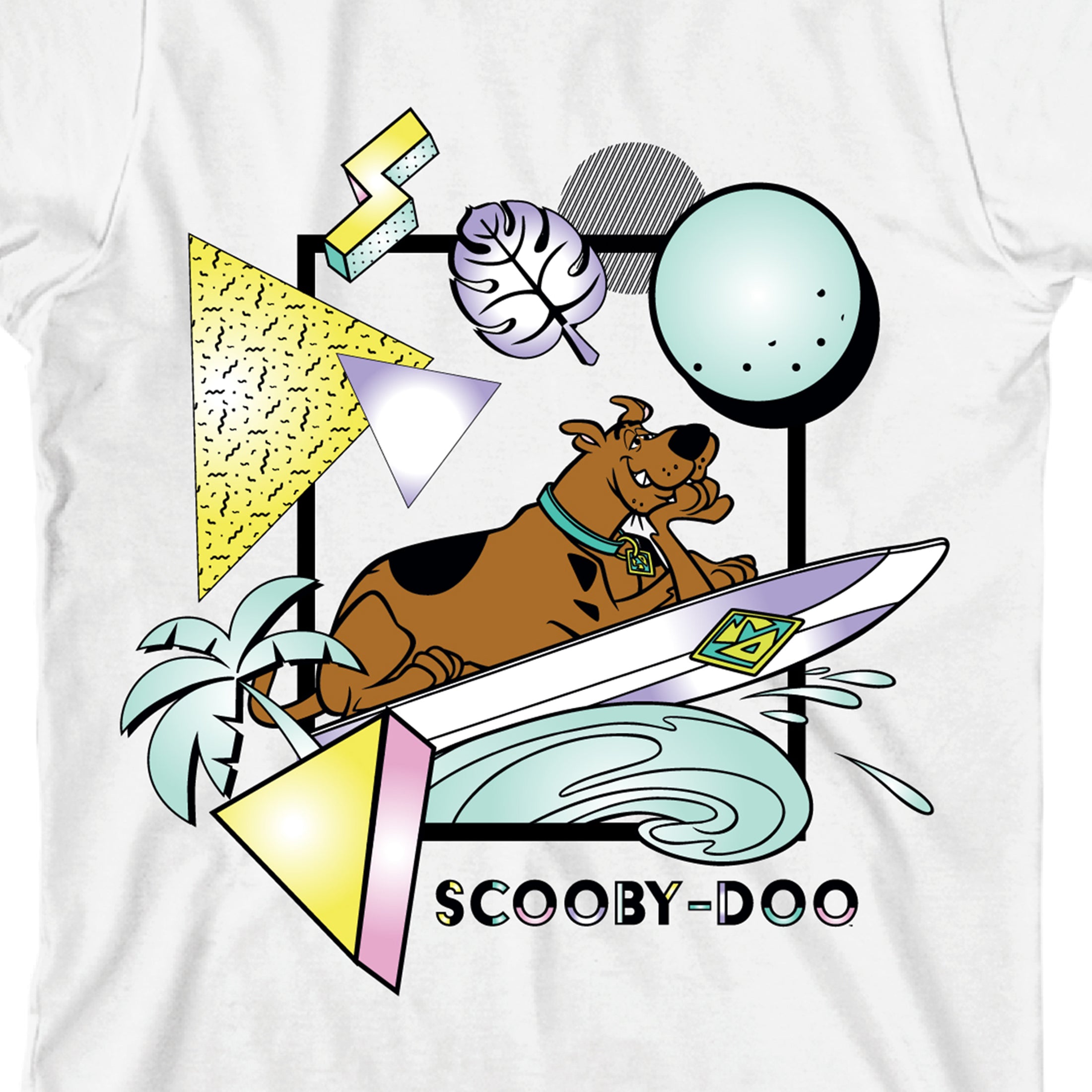 Scooby Doo Surfing Youth White Short Sleeve Tee