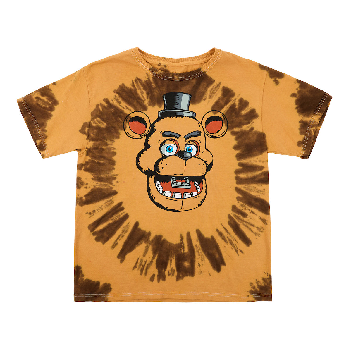 Five Nights at Freddy's Freddy Fazbear Character Tie Dye Youth Boy's Short Sleeve Tee