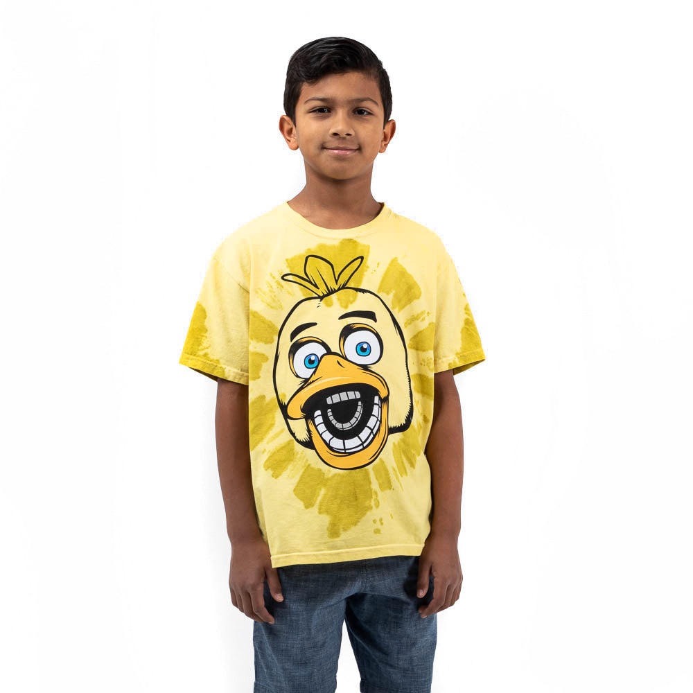 Five Nights at Freddy's Chicko Character Tie Dye Youth Boy's Short Sleeve Tee