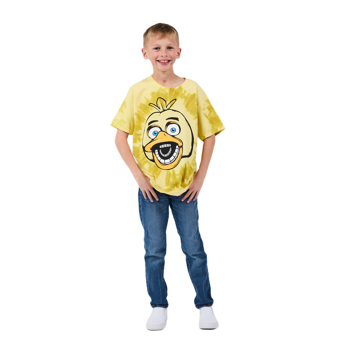 Five Nights at Freddy's Chicko Character Tie Dye Youth Boy's Short Sleeve Tee