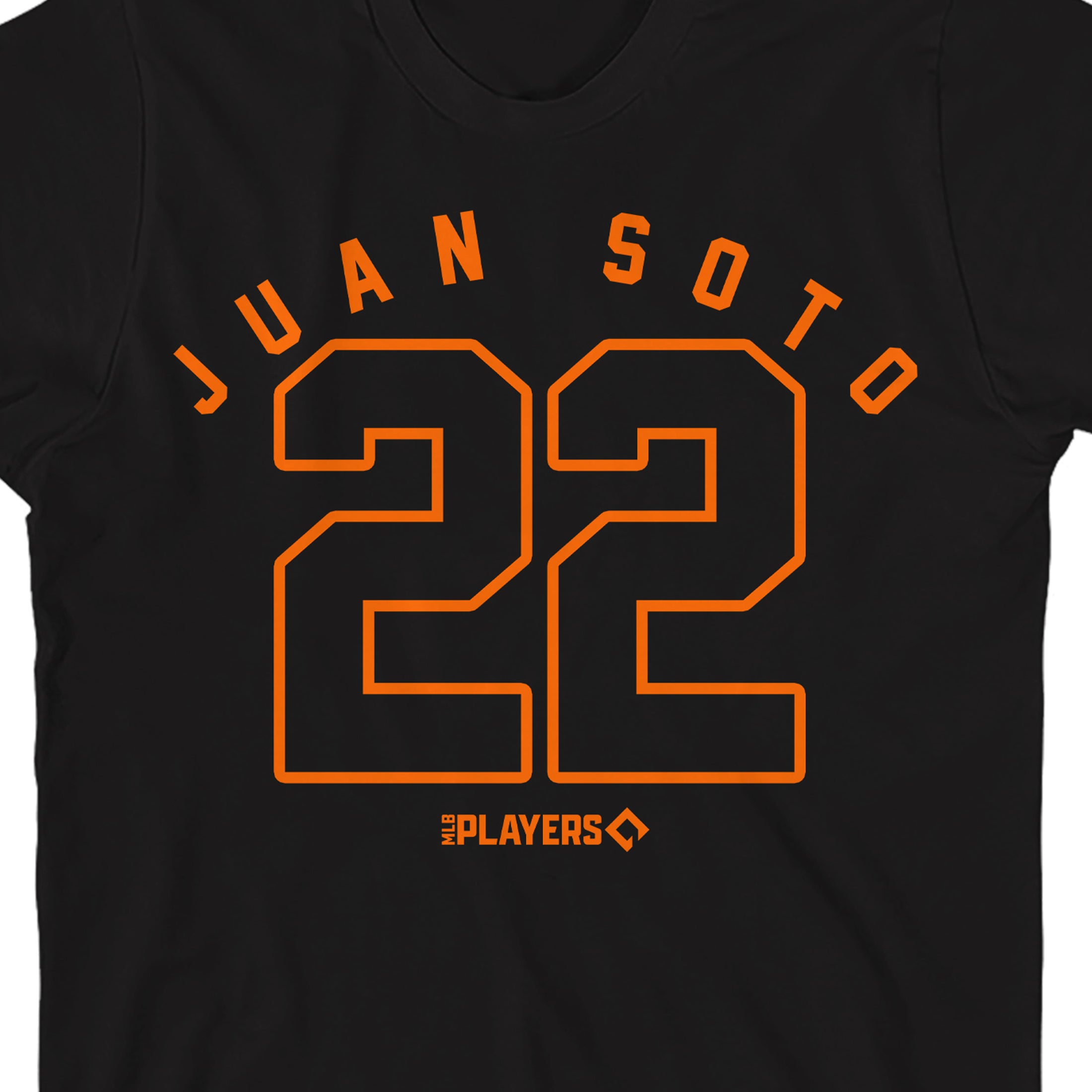 MLBPA Juan Soto 22 Youth Black Crew Neck Short Sleeve T-shirt