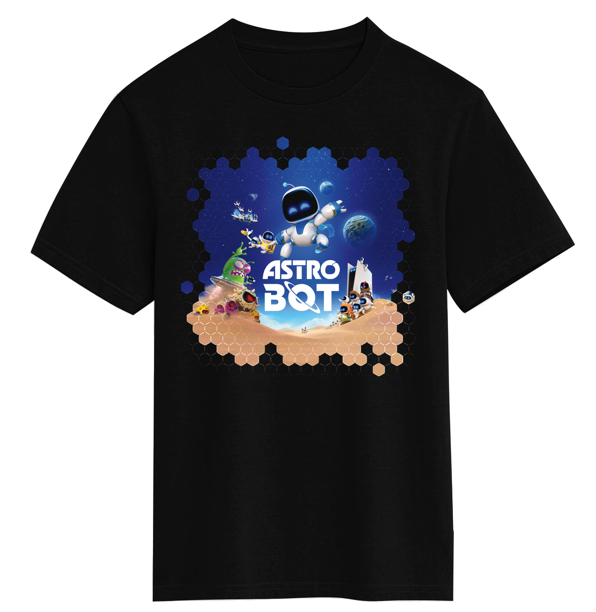 Astrobot Bots and Planets Graphic Tee for Kids