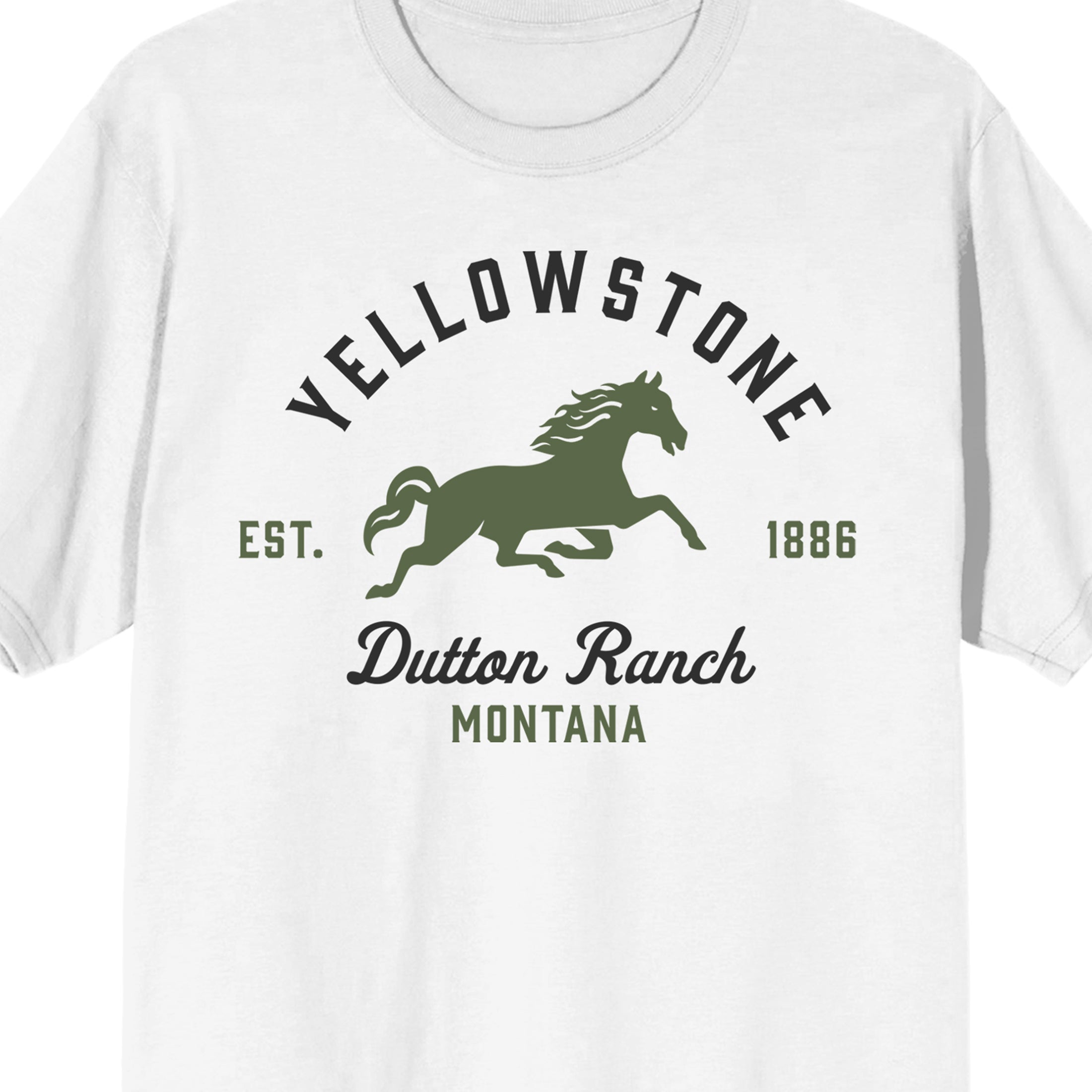 Yellowstone Dutton Ranch Horse Logo Women's White T-shirt