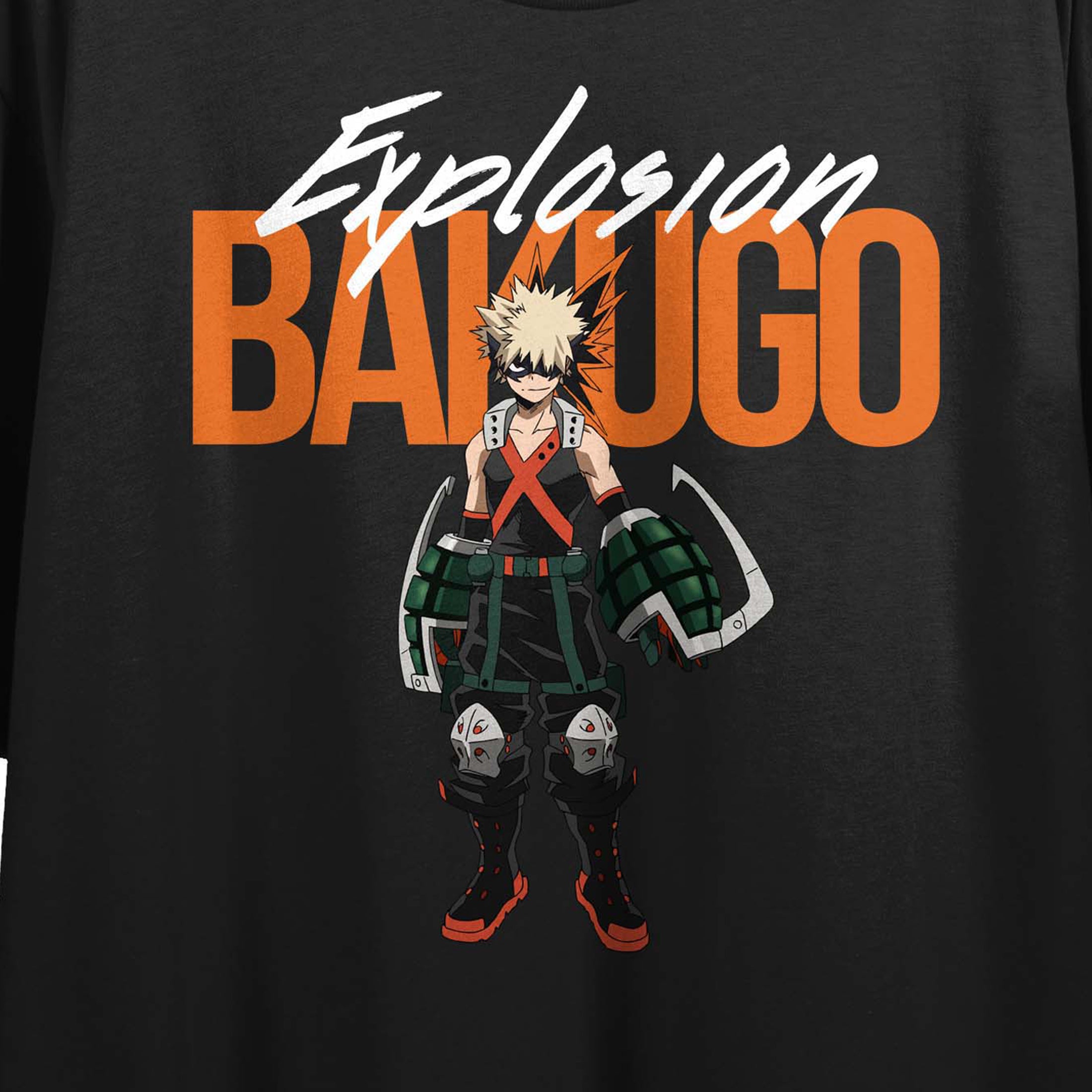 My Hero Academia Bakugo Explosion Women's Black Crop T-shirt