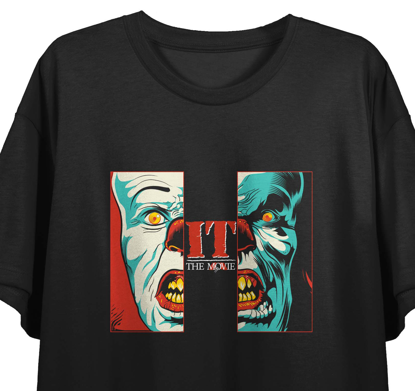 It (1990) Every Nightmare Women's Black Graphic Crop Tee