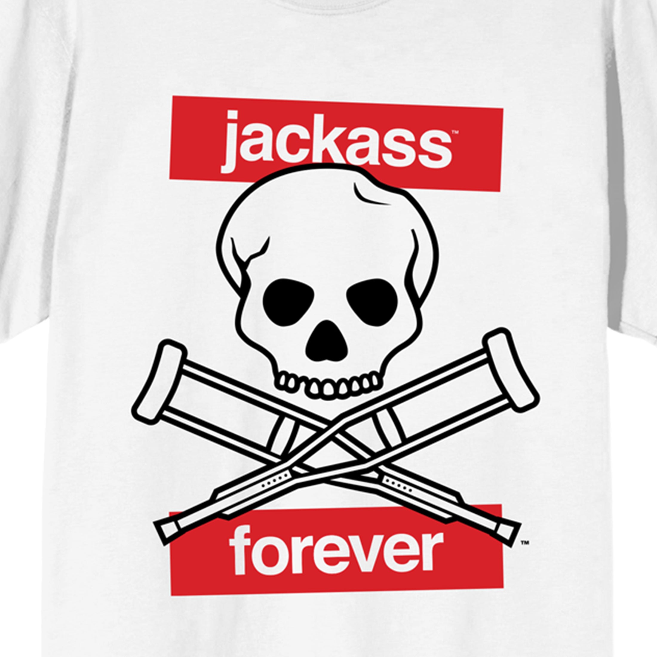 Jackass Forever Key Art Women's White T-Shirt