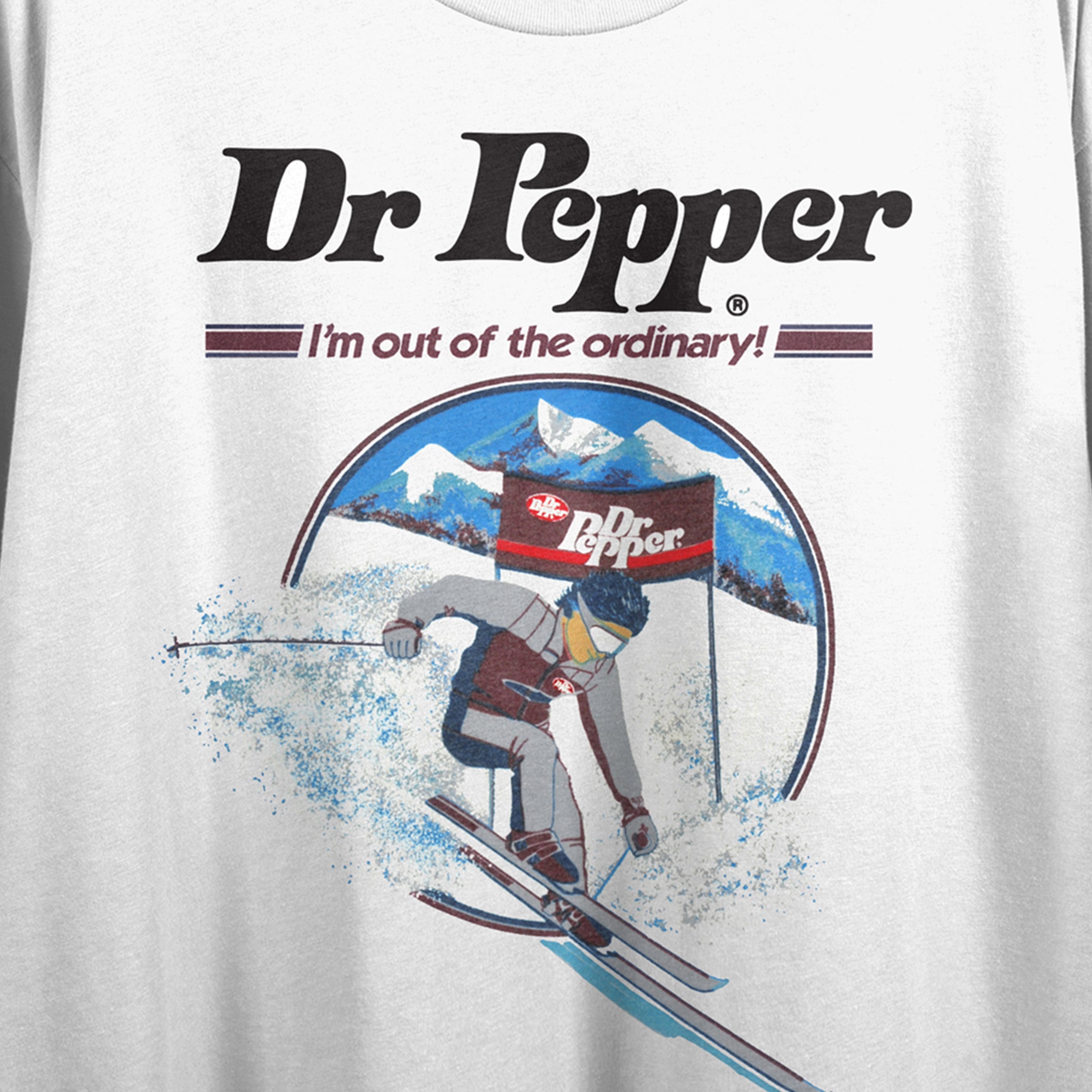 Dr Pepper I'm Out of the Ordinary Women's White Graphic Crop Tee