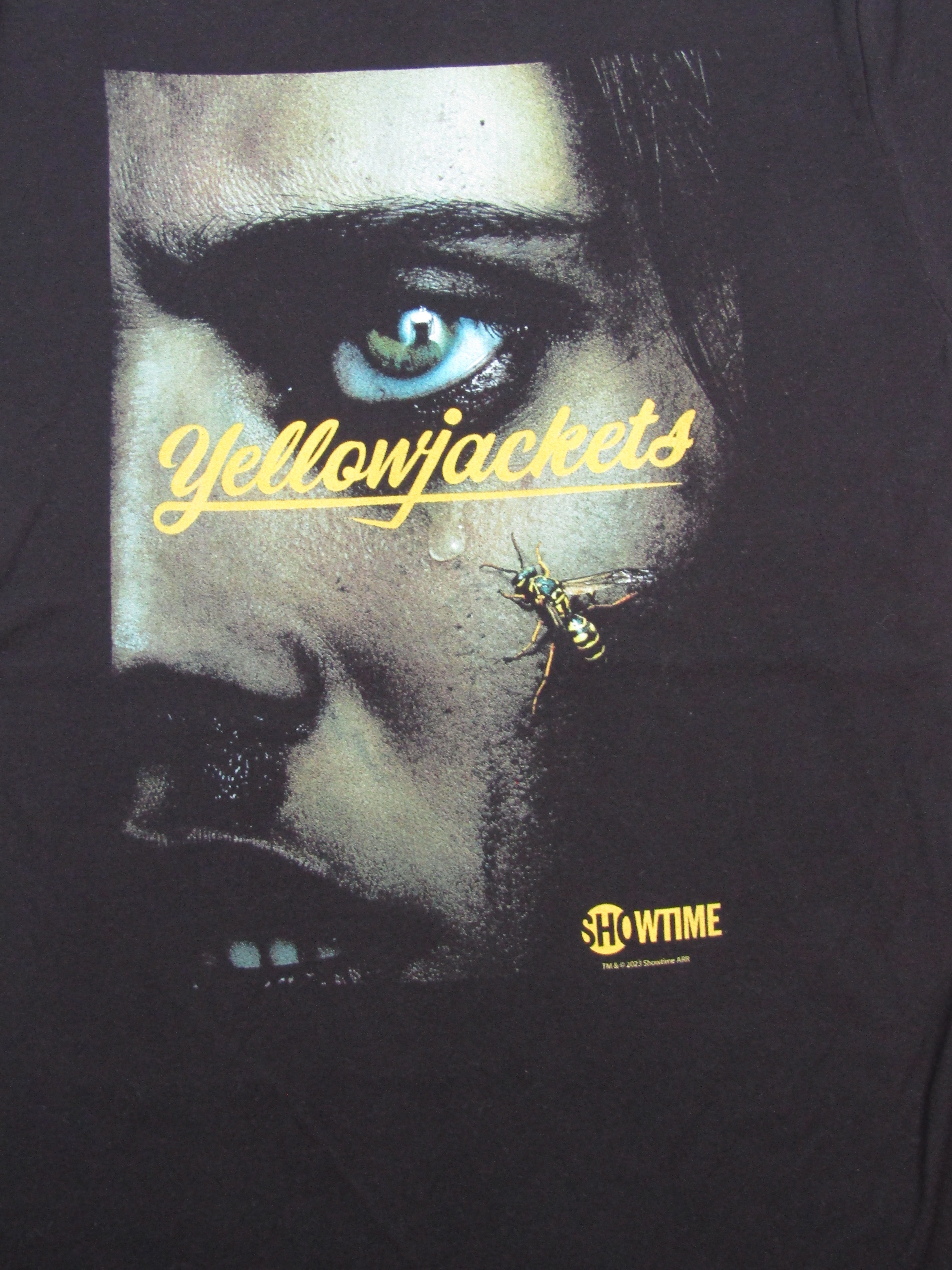 Yellowjackets Face & Logo Crew Neck Short Sleeve Women's Black T-shirt