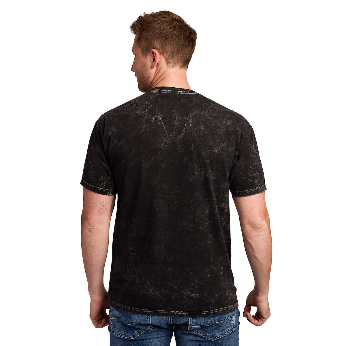 It Chapter 2 Pennywise Adult Black Mineral Wash Crew Neck Short Sleeve T-shirt