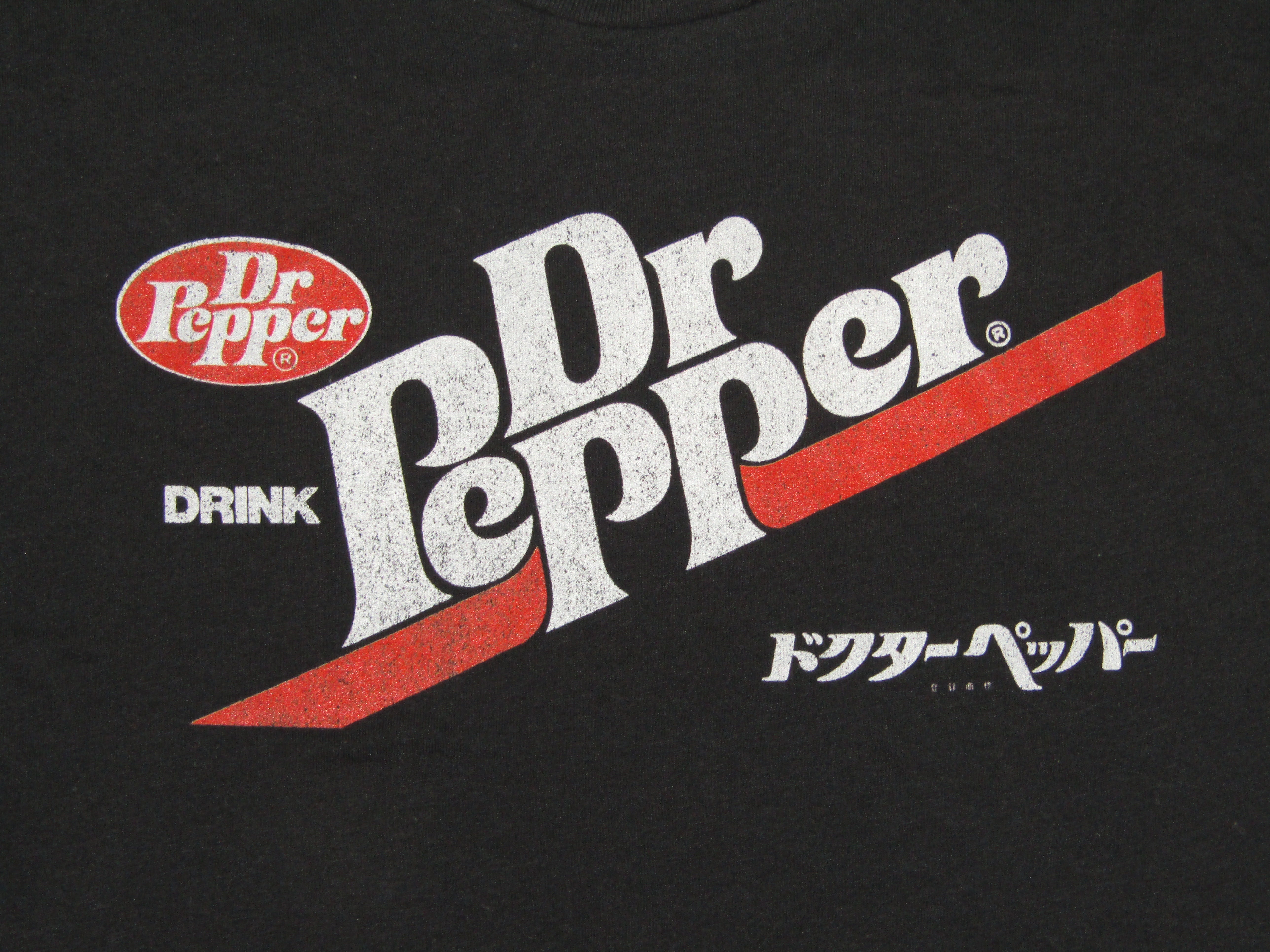 Dr Pepper Classic Logo Women's Black Short Sleeve Crop Tee