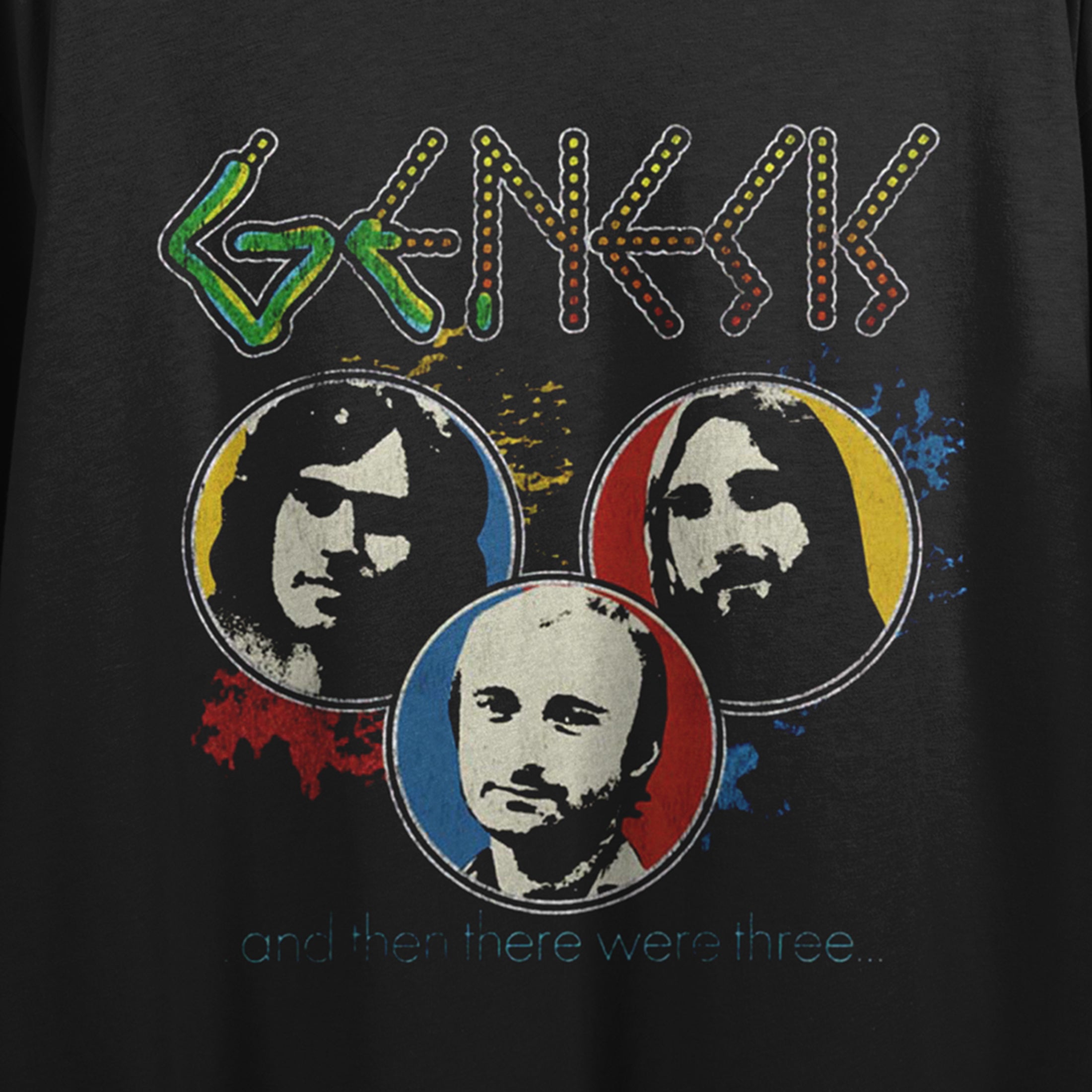 Genesis Album Art Crew Neck Short Sleeve Women's Black Crop Top