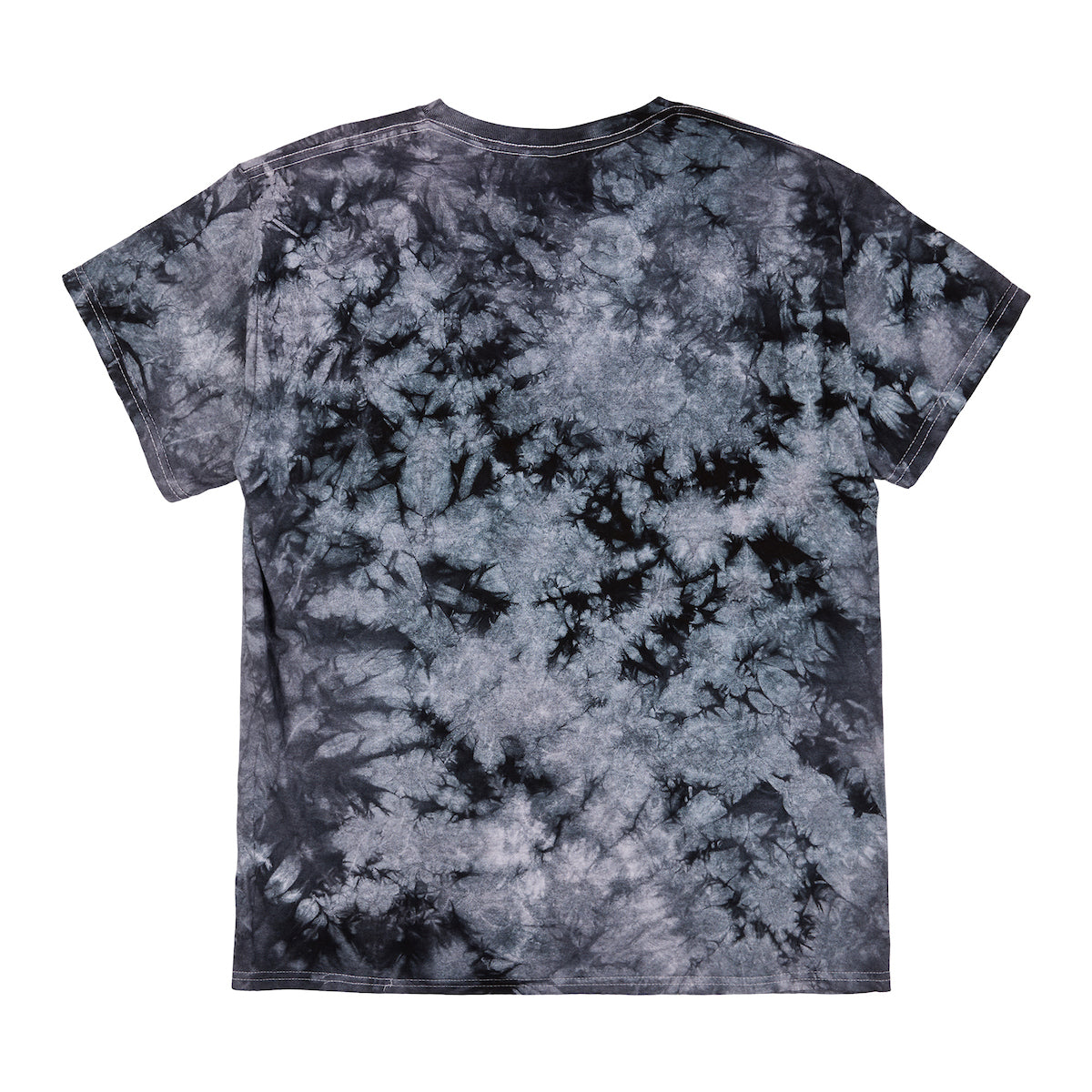 Kuromi, My Melody and Hello Kitty Puff Print Mushroom Scene Women's Black Cloud Wash Crew Neck Short Sleeve T-shirt