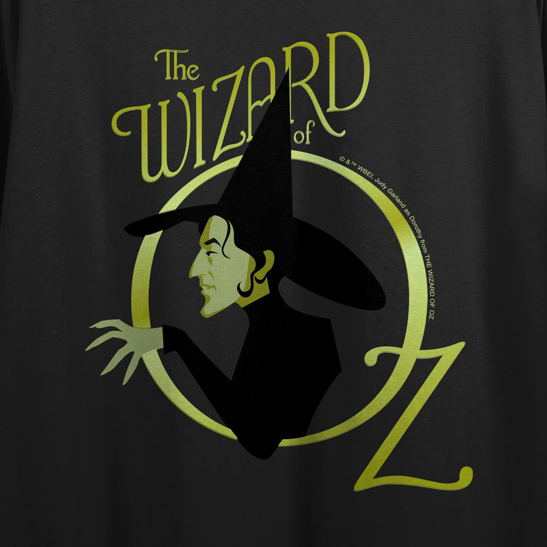 The Wizard of Oz Wicked Witch Women's Black Crop Top