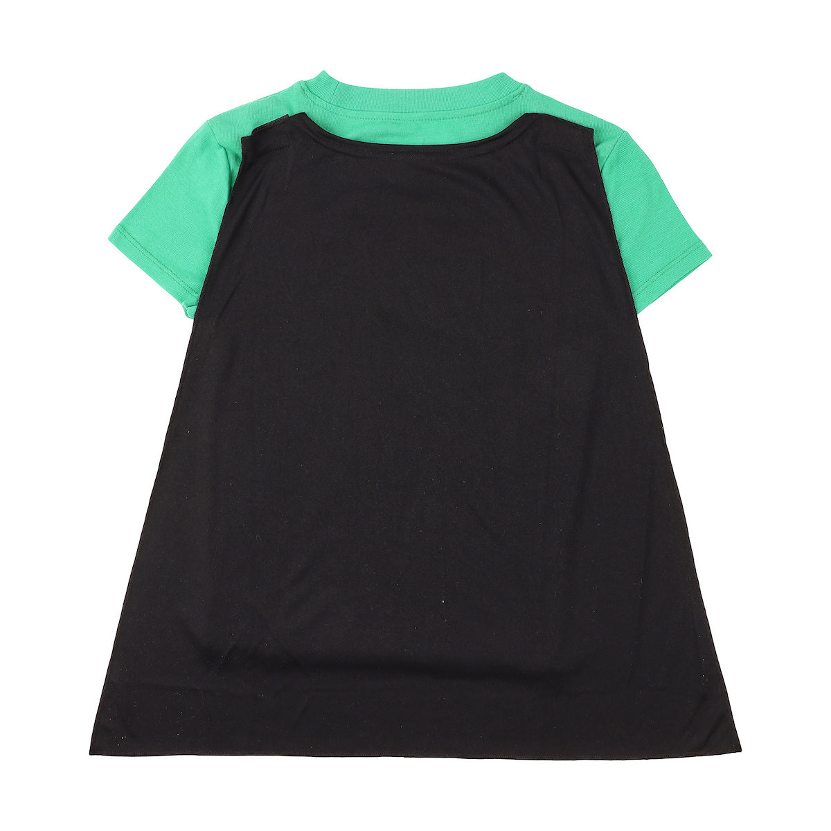 Wicked Logo Junior's Green Crew Neck Short Sleeve Caped Tee