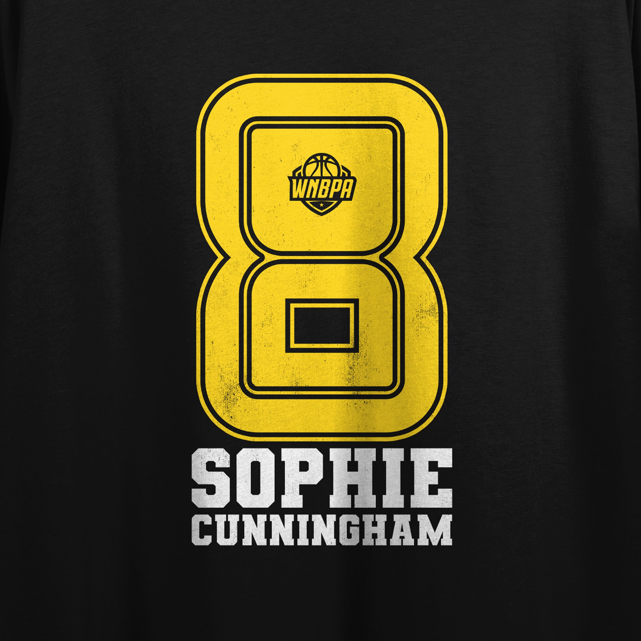 WNBPA Sophia Cunningham #8 Women’s Black Cropped Tee