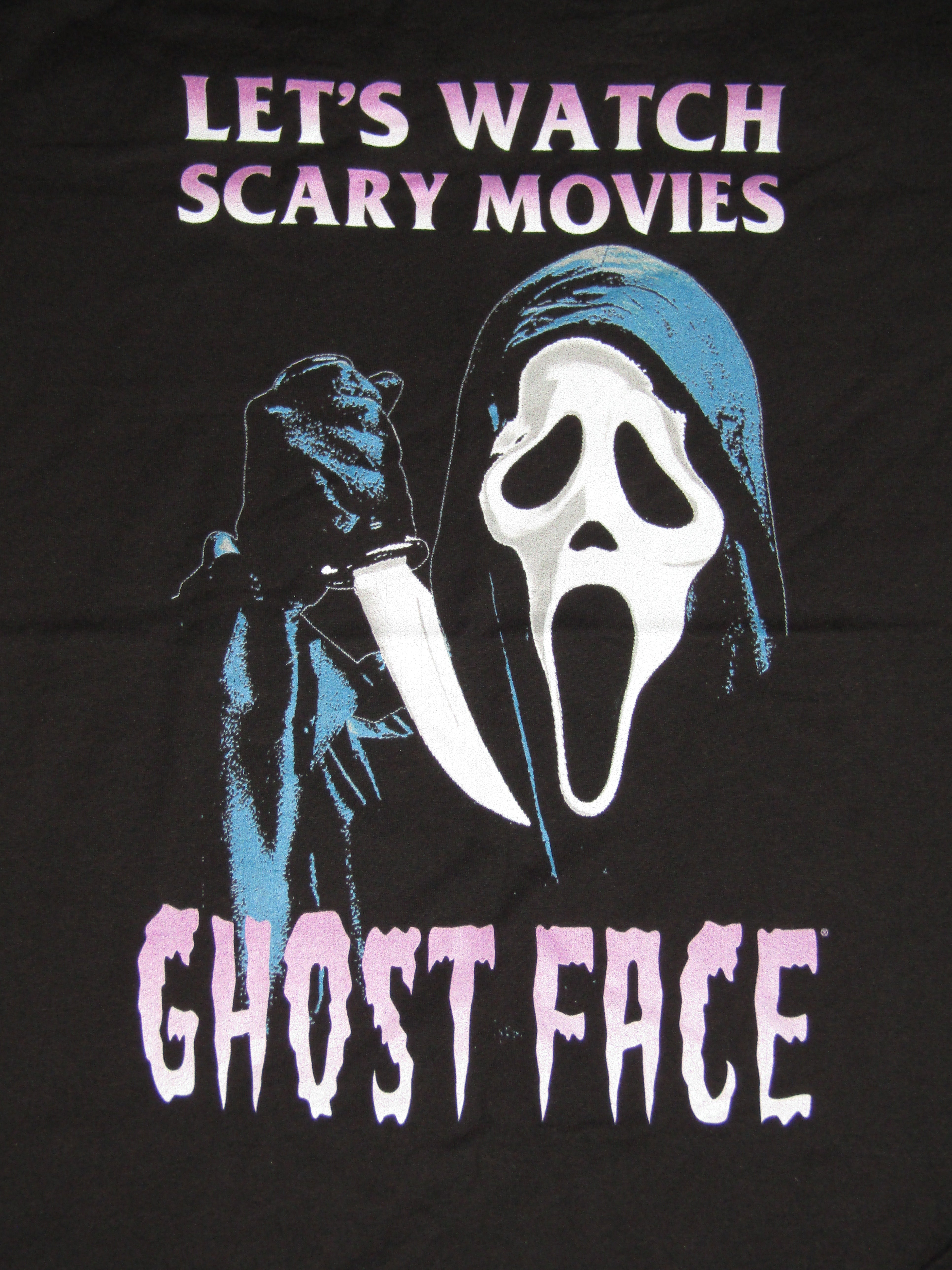 Ghost Face Killer Watch Scary Movies Men's Black T-shirt