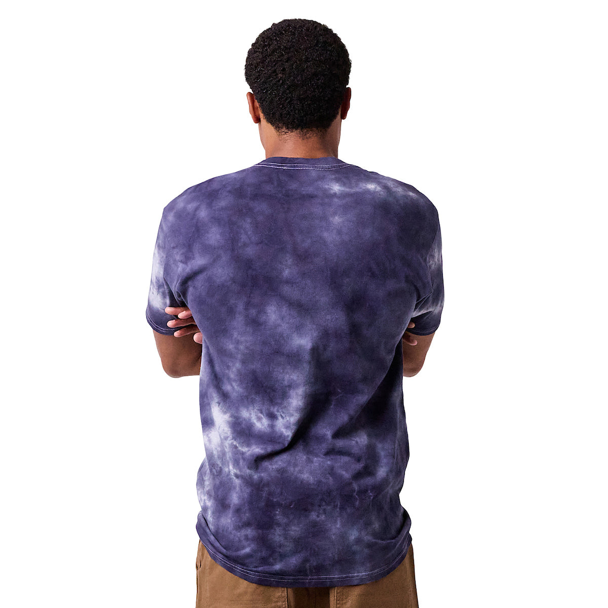 Naruto Shippuden Kanji Character Adult Navy Cloud Wash Short Sleeve Tee