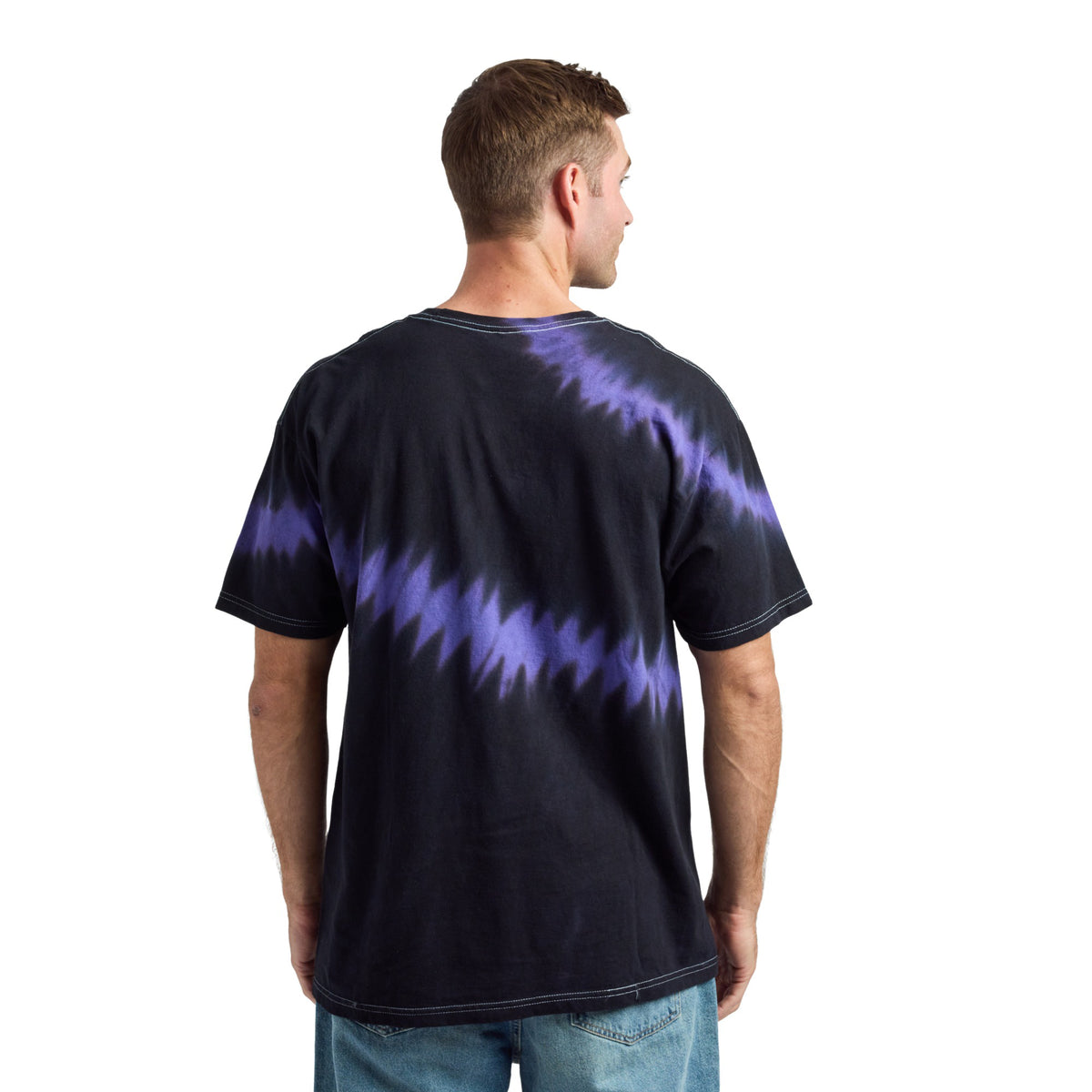 Jujutsu Kaisen Gojo Monochromatic Logo Purple Wash Tee