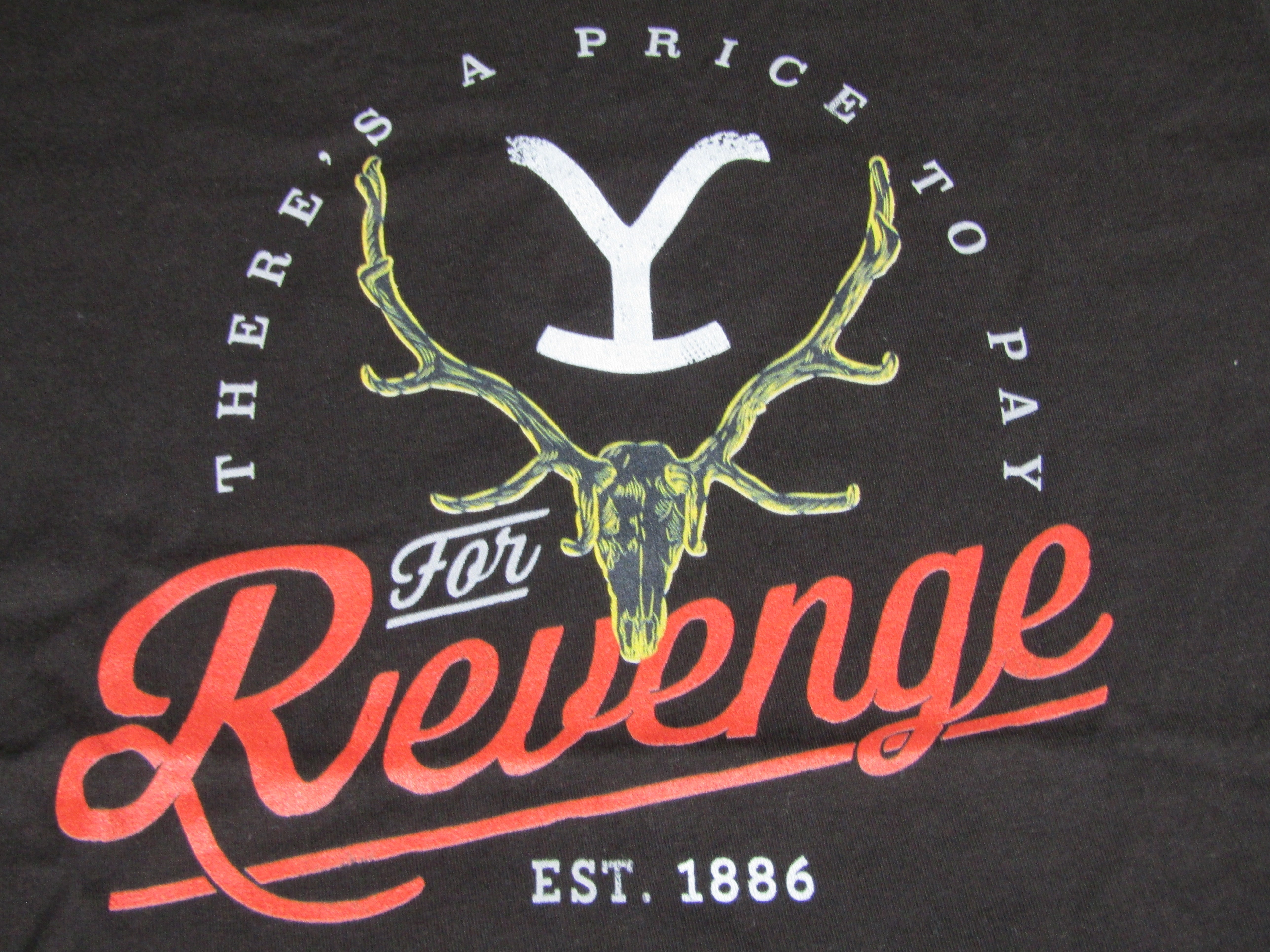 Yellowstone There's A Price To Pay For Revenge Men's Black Tshirt