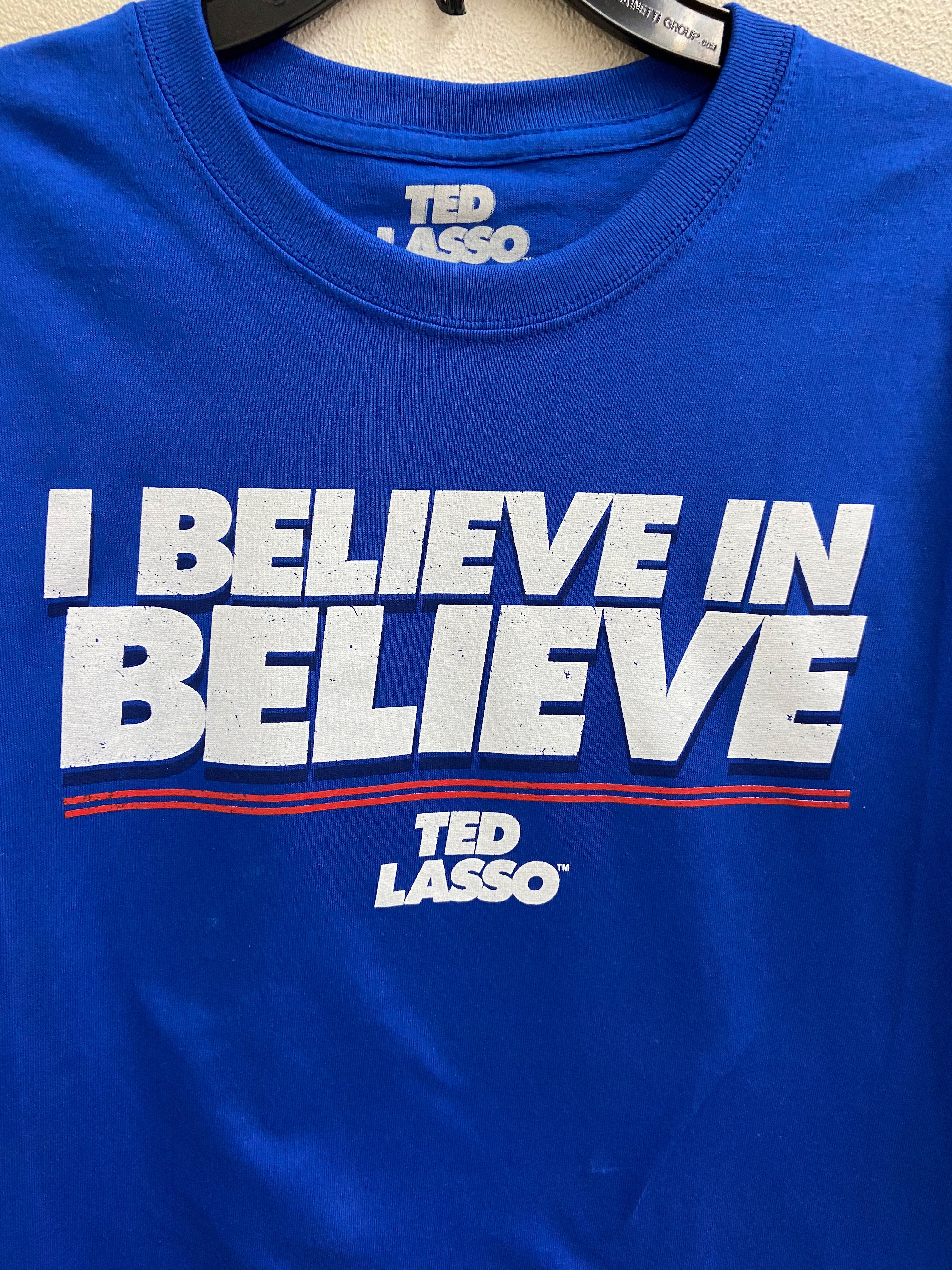 Ted Lasso I Believe in Believe Men's Blue T-Shirt