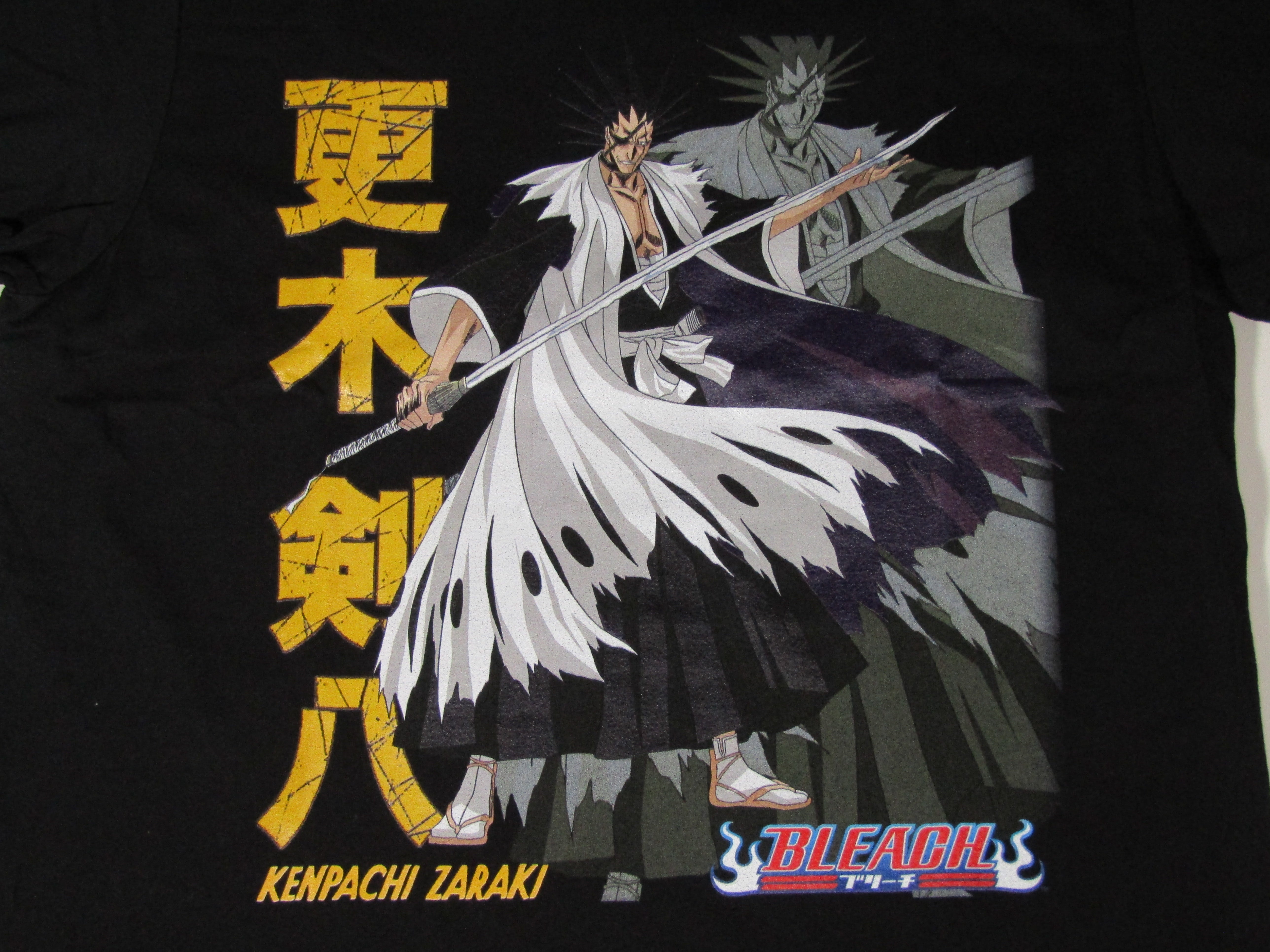 Bleach Kenpachi Kanjo Logo Men's Black Tshirt