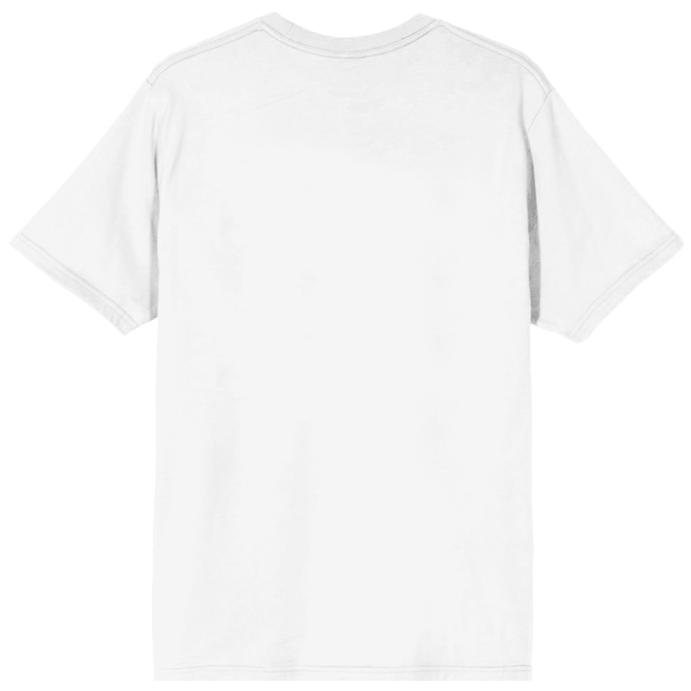 Ghostface Chillin' Like A Villain Crew Neck Short Sleeve Men's White T-shirt