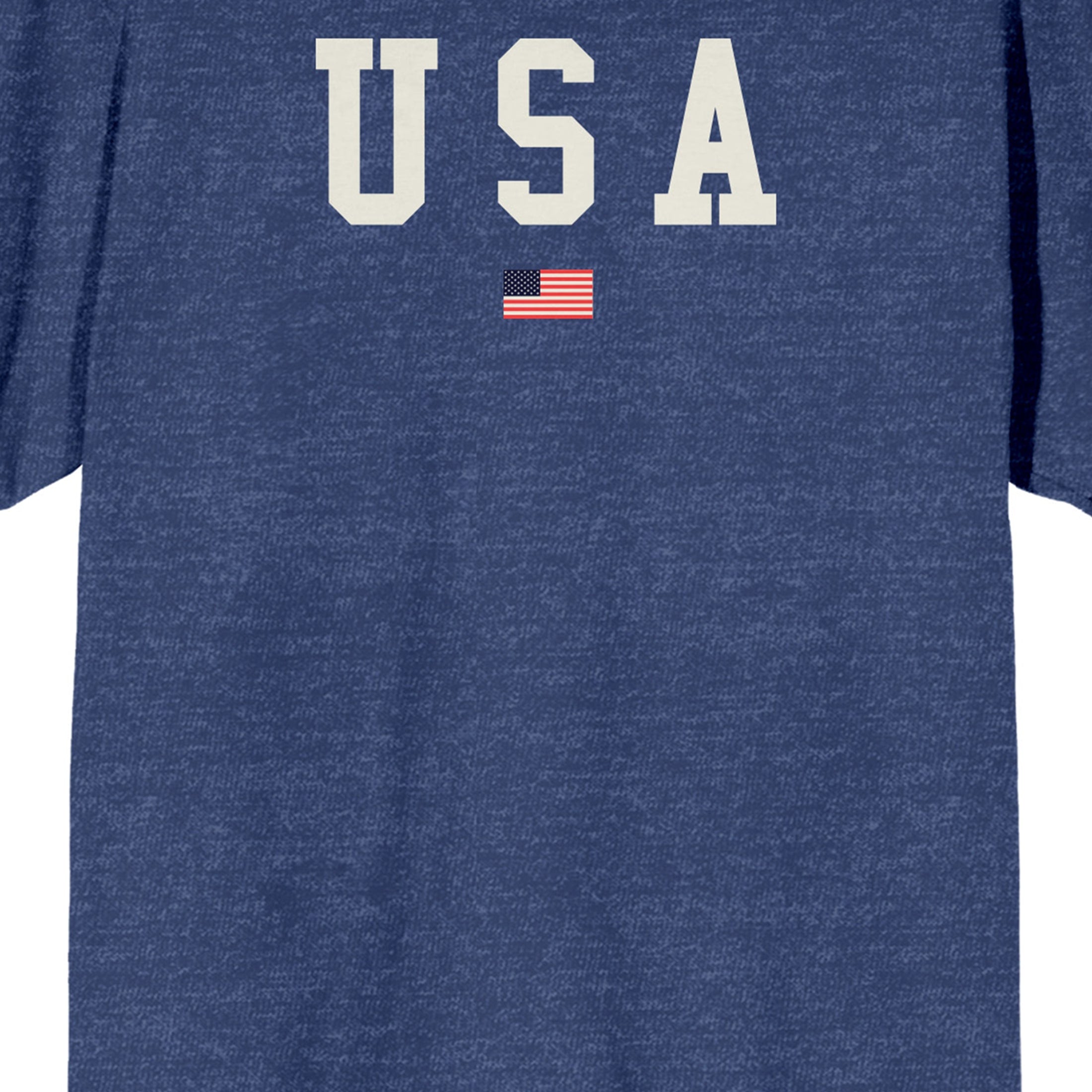 Americana USA Flag Men's Navy Heather T-shirt