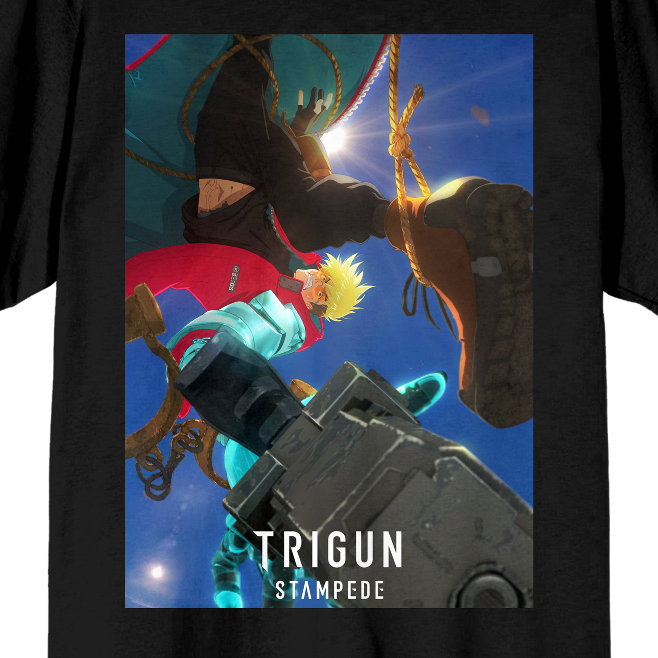 Trigun Stampede Vash The Stampede Crew Neck Short Sleeve Men's Black T-shirt