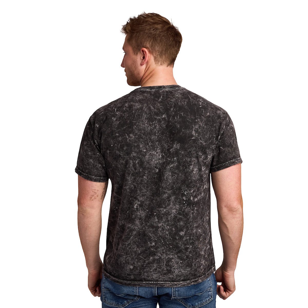 Berserk Guts & Monster Manga Art Men's Black Mineral Wash Crew Neck Short Sleeve T-shirt