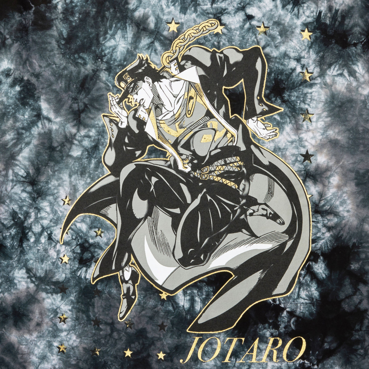 Jojo's Bizarre Adventure Jotaro Foil Short Sleeve Tee For Men