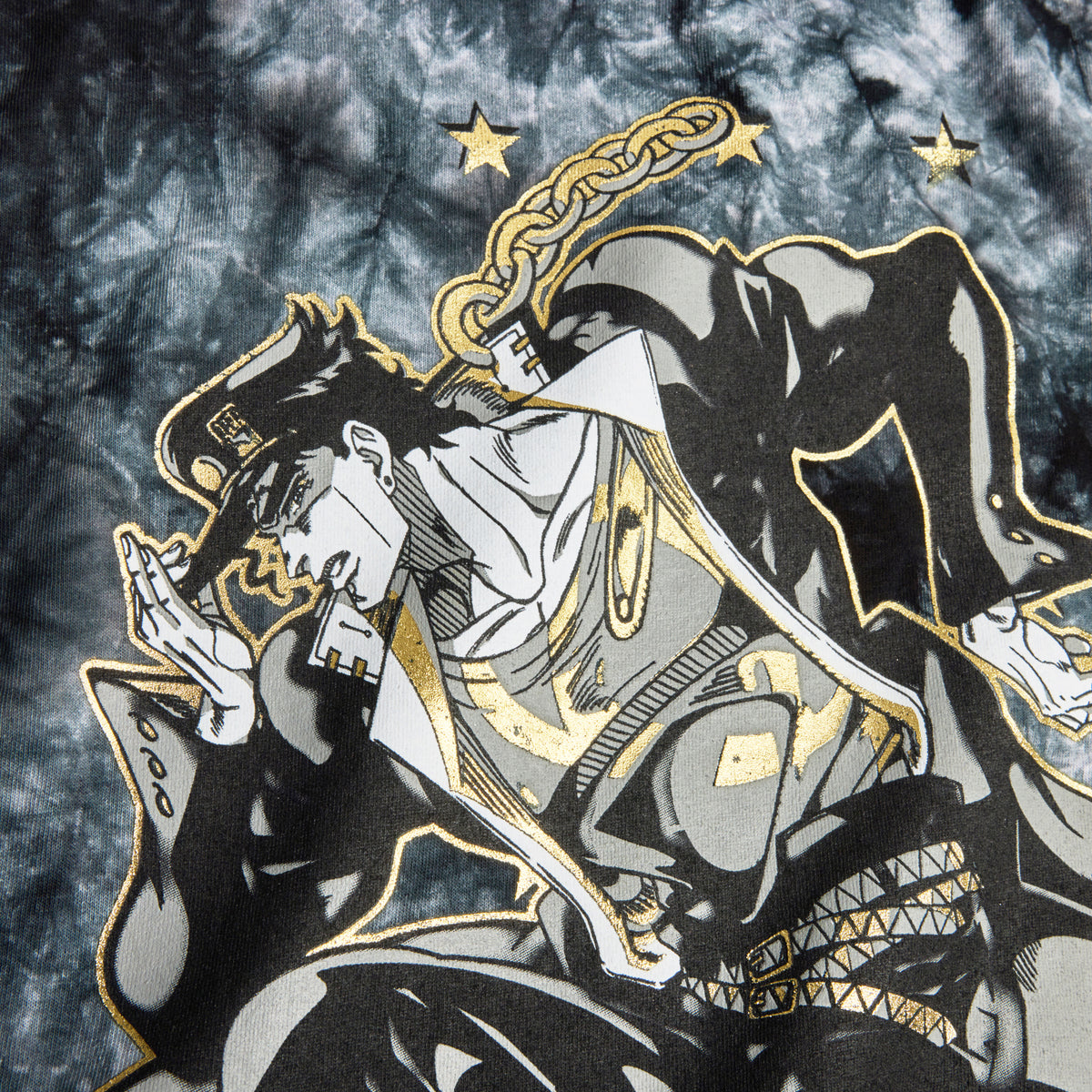 Jojo's Bizarre Adventure Jotaro Foil Short Sleeve Tee For Men