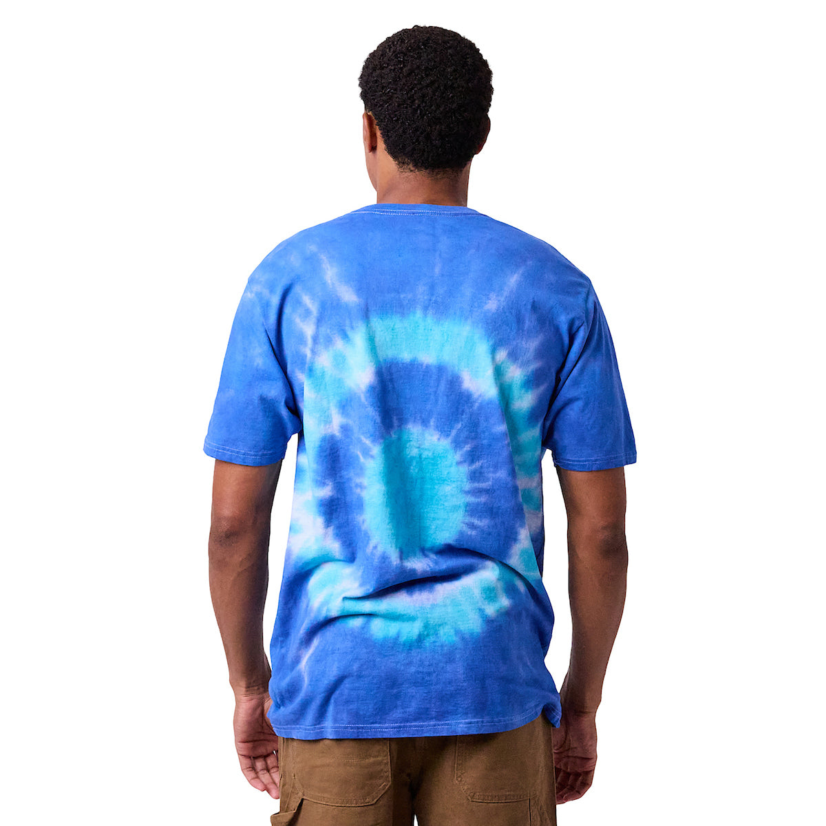 Sesame Street Cookie Monster Crew Neck Short Sleeve Tie Dye Men's T-shirt