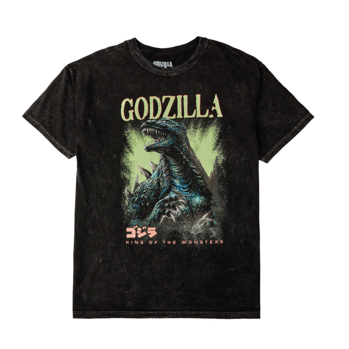 Godzilla King Of The Monsters Mineral Wash Tee For Men
