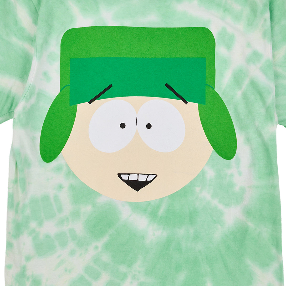 South Park Kyle Adult Green Spiral Tie Dye Short Sleeve Tee