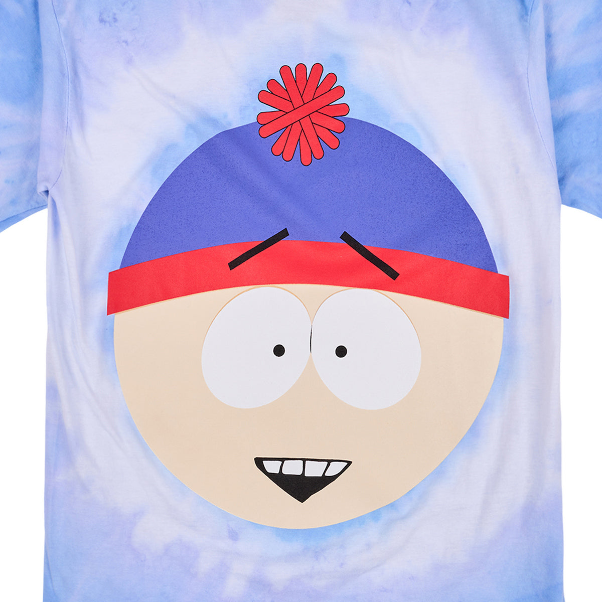 South Park Stan Marsh Men's Blue Spiral Tie Dye Short Sleeve Tee