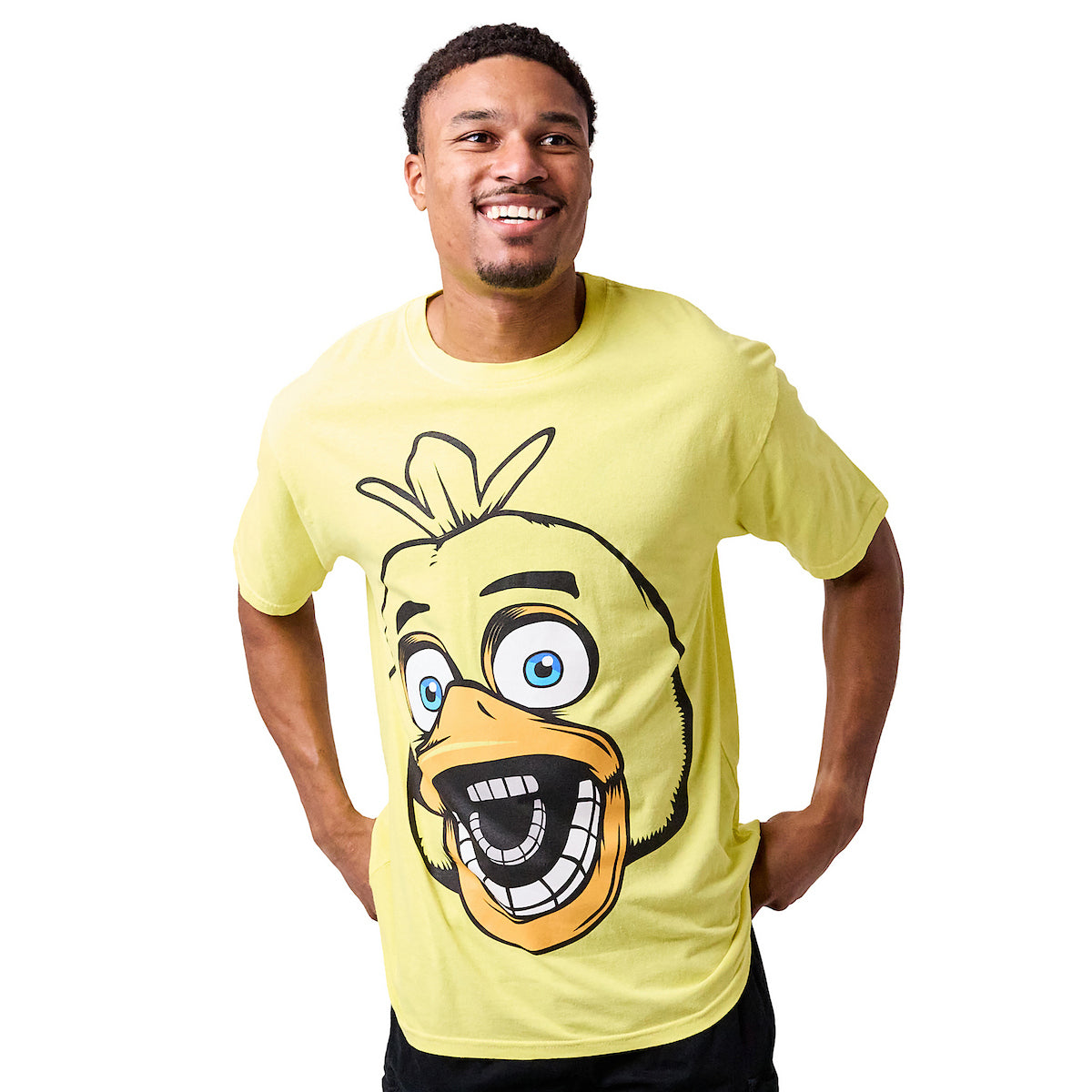 Five Nights at Freddy's Chica the Chicken Men's Yellow Short Sleeve Tee