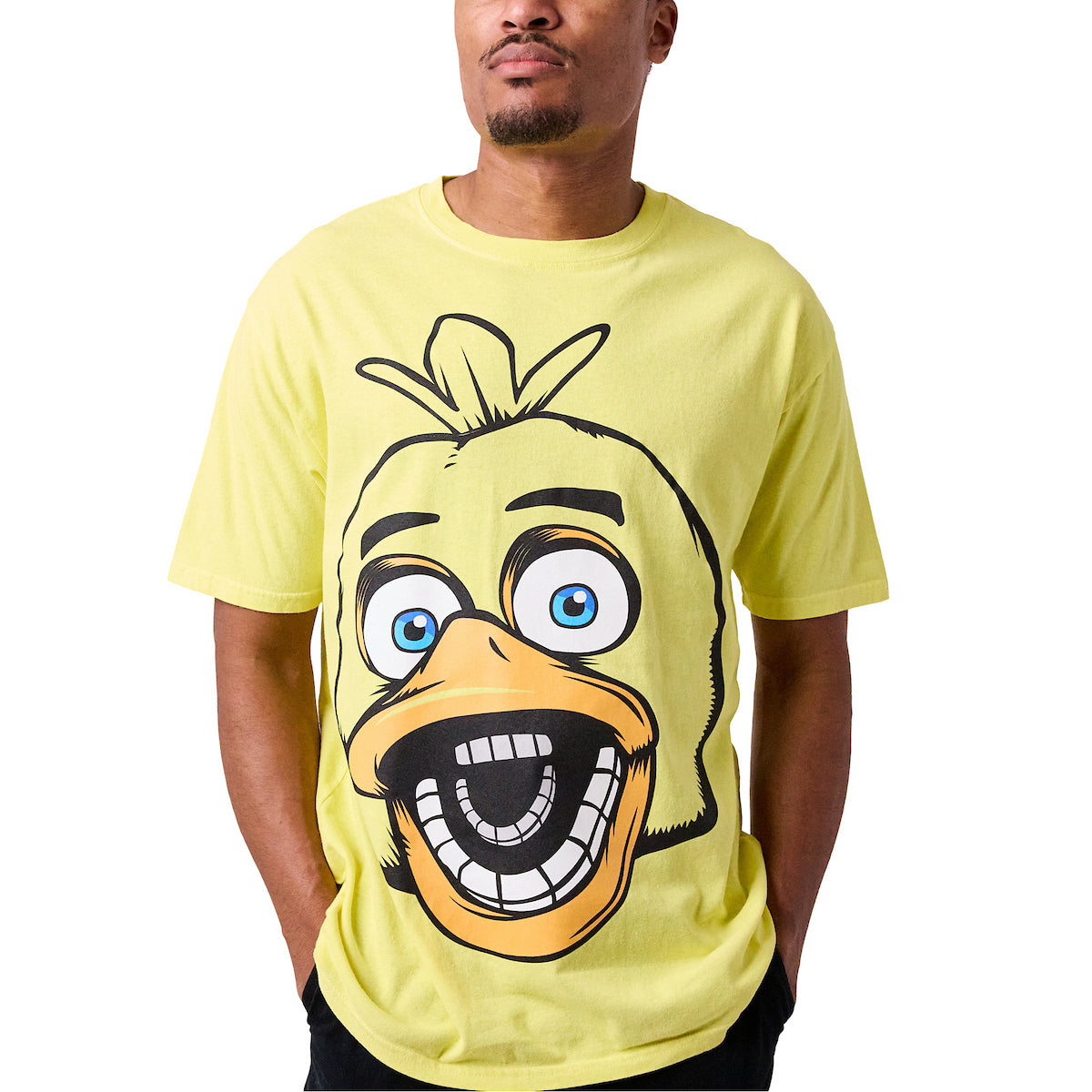 Five Nights at Freddy's Chica the Chicken Men's Yellow Short Sleeve Tee